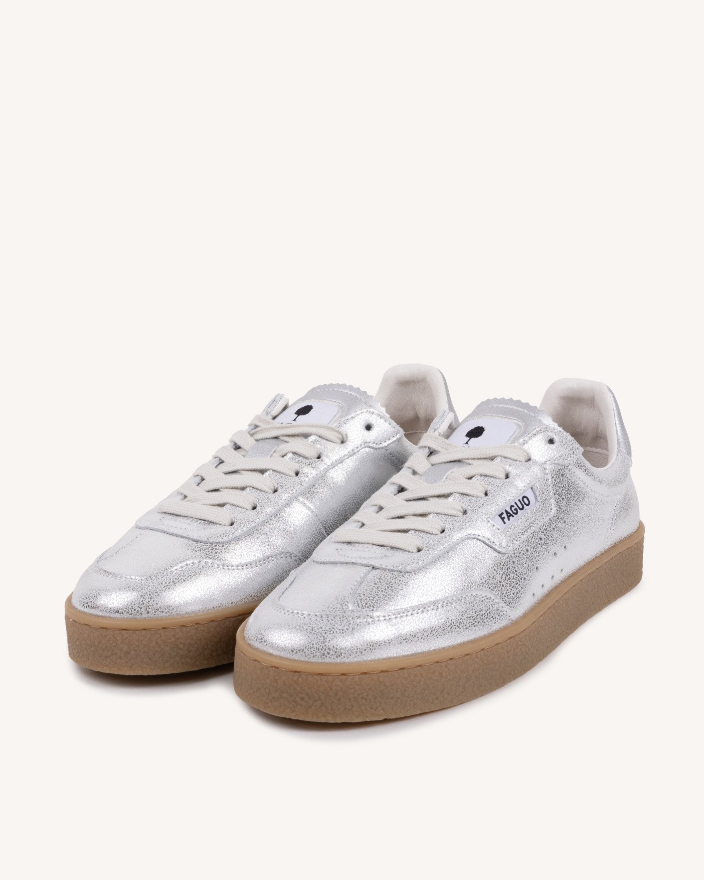 Baskets argenté cuir - LUMBO