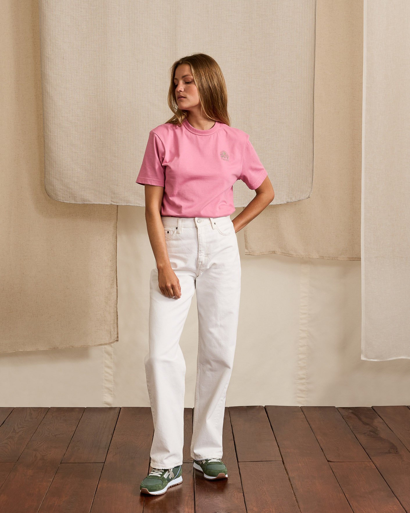 Baskets kaki & dorées suède - ELM