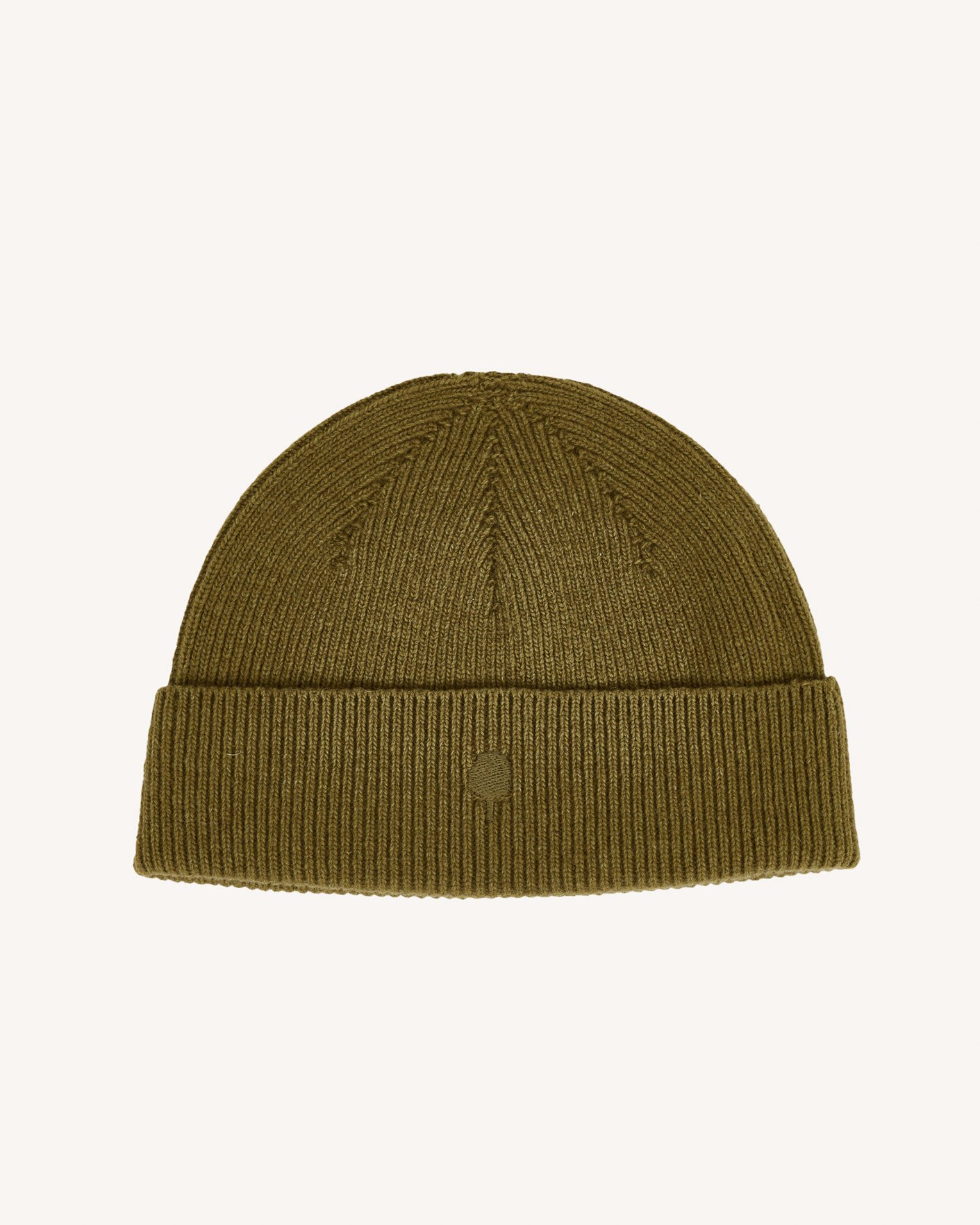 Bonnet vert olive laine - BEANIE