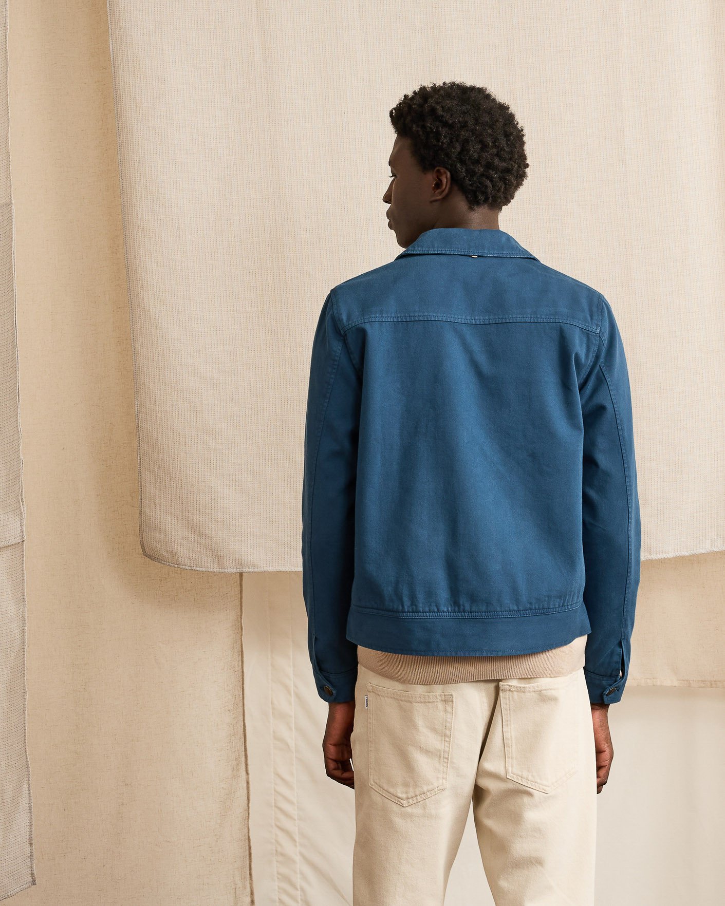 Blouson coton bleu marine - CHAUMONT