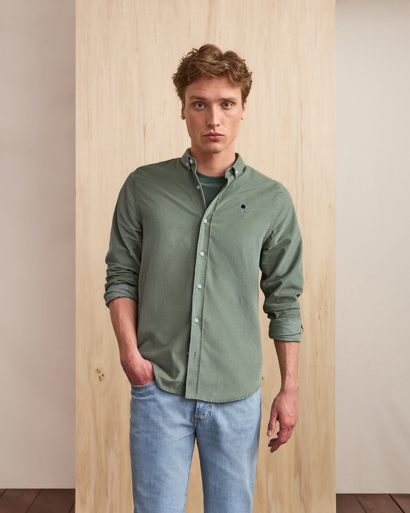 Chemise kaki coton - IVOY