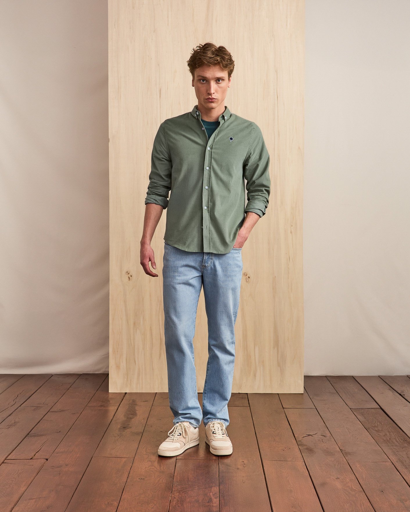 Chemise kaki coton - IVOY