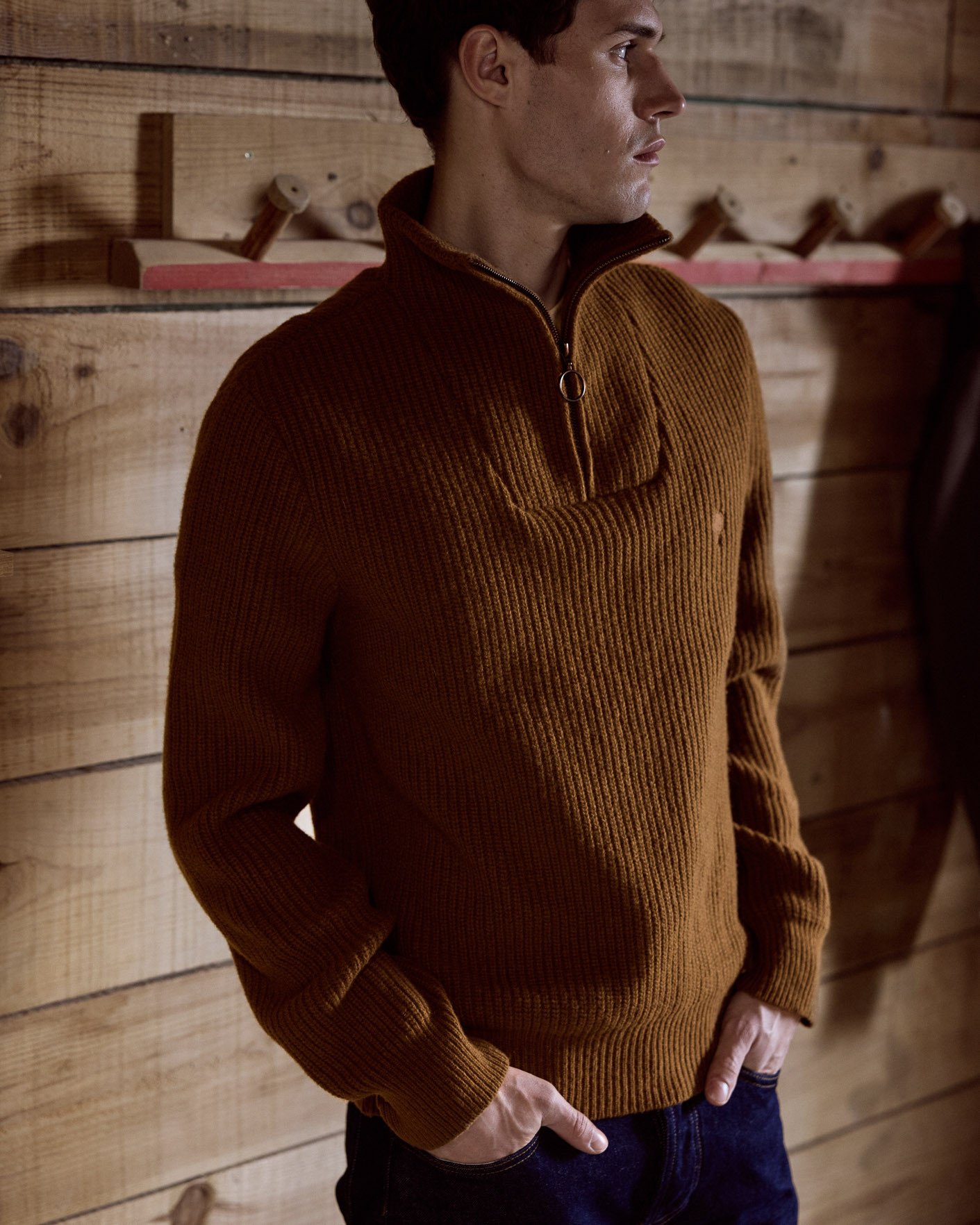 Pull camionneur laine camel - ARDENNE