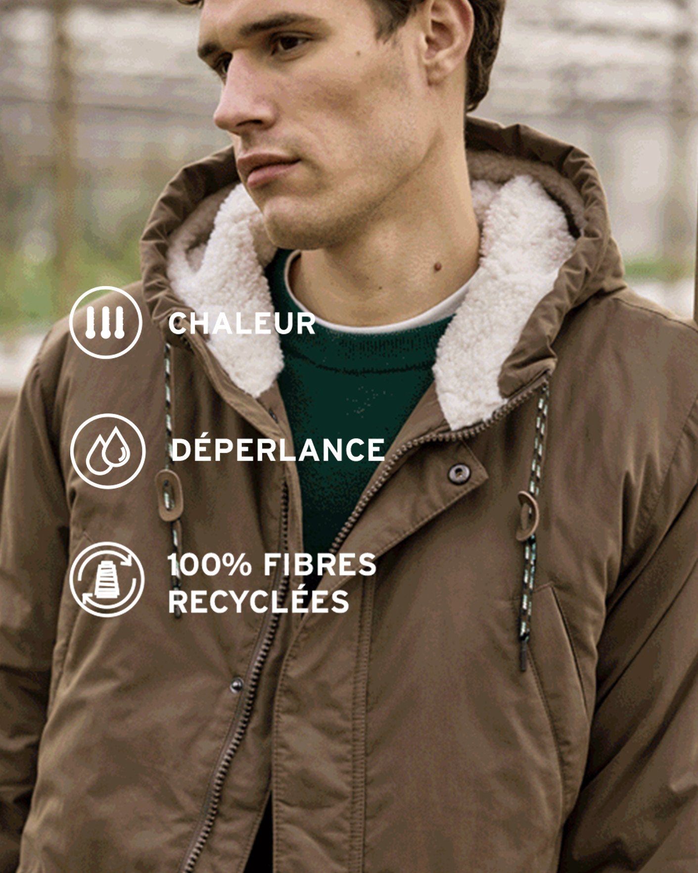 Parka d'hiver déperlante marron - VERNON