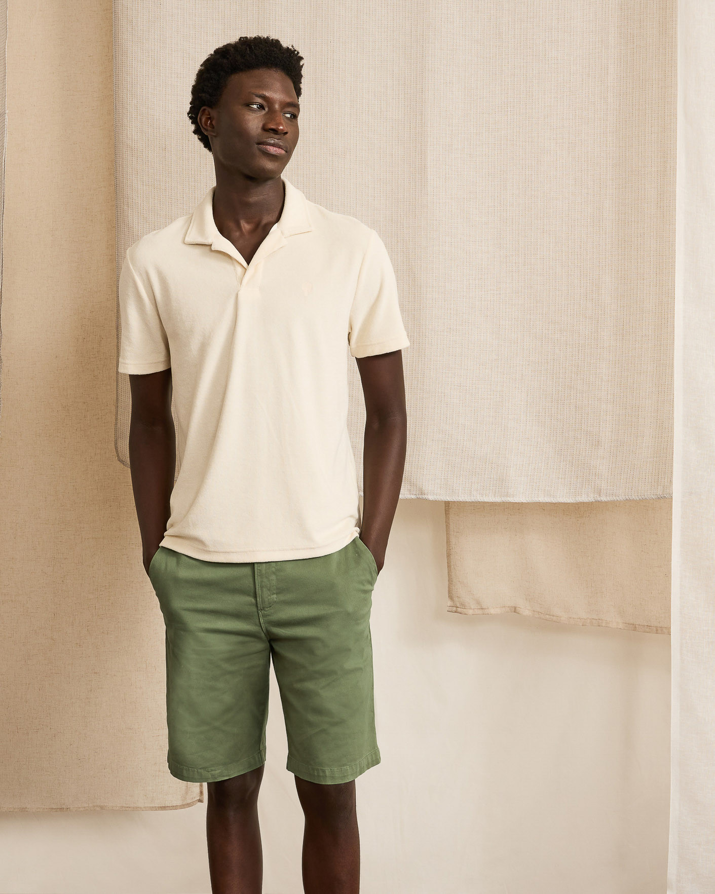 Short droit kaki - SAULIEU REGULAR