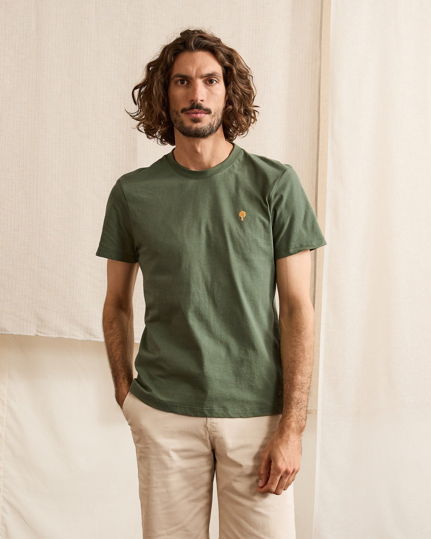 T-shirt kaki coton - ARCY