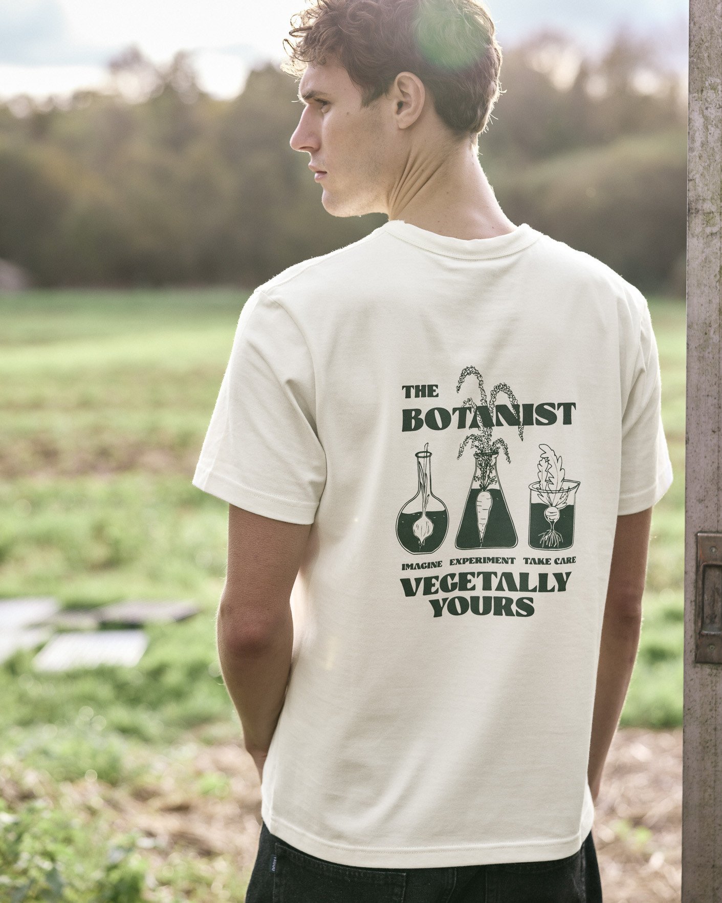 T-shirt écru impirmé coton - LUGNY