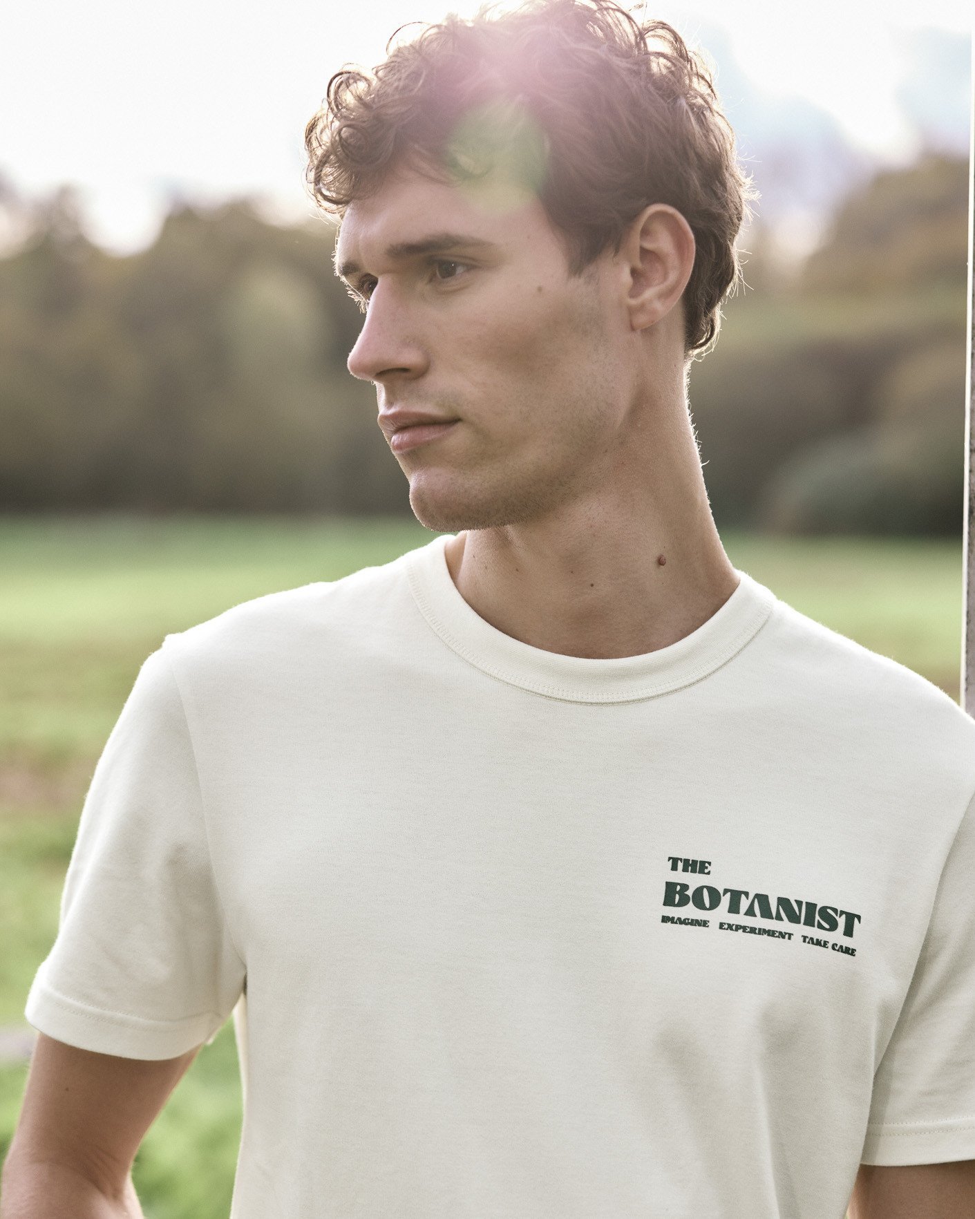 T-shirt écru impirmé coton - LUGNY