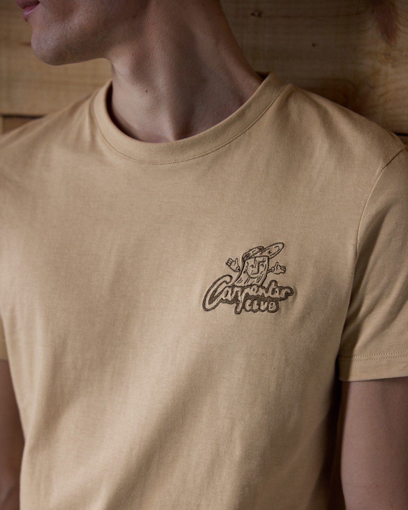 T-shirt beige coton vélo club - ARCY