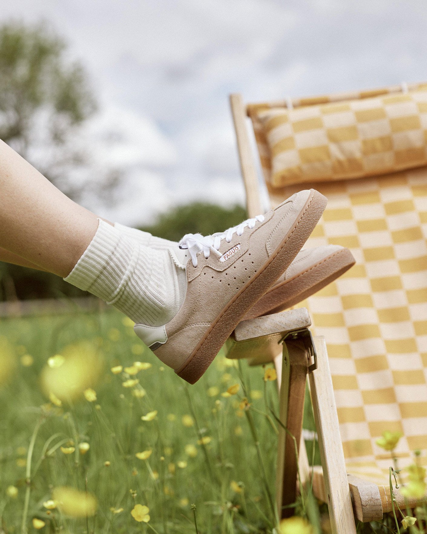 Baskets beiges suède - LUMBO