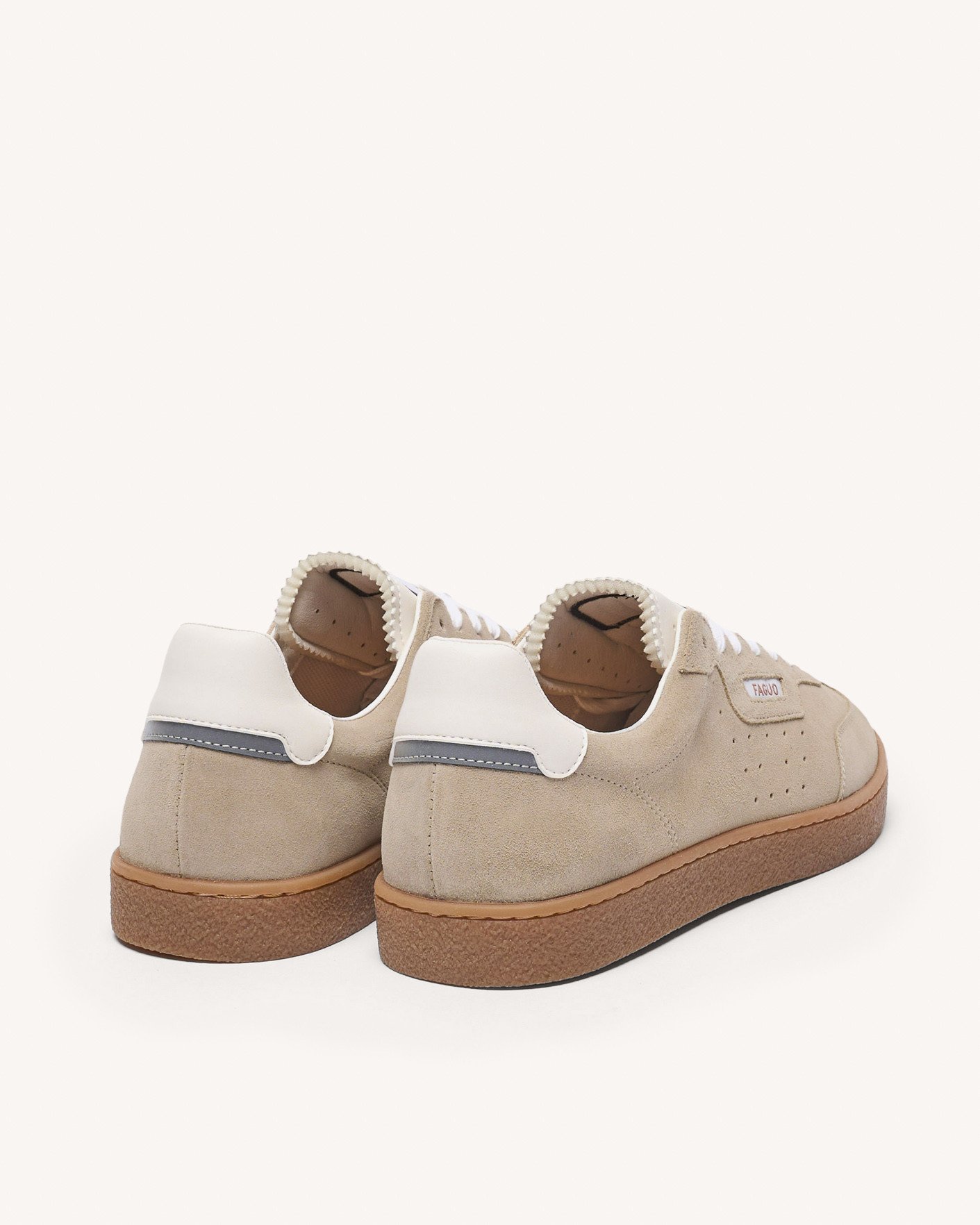 Baskets beiges suède - LUMBO