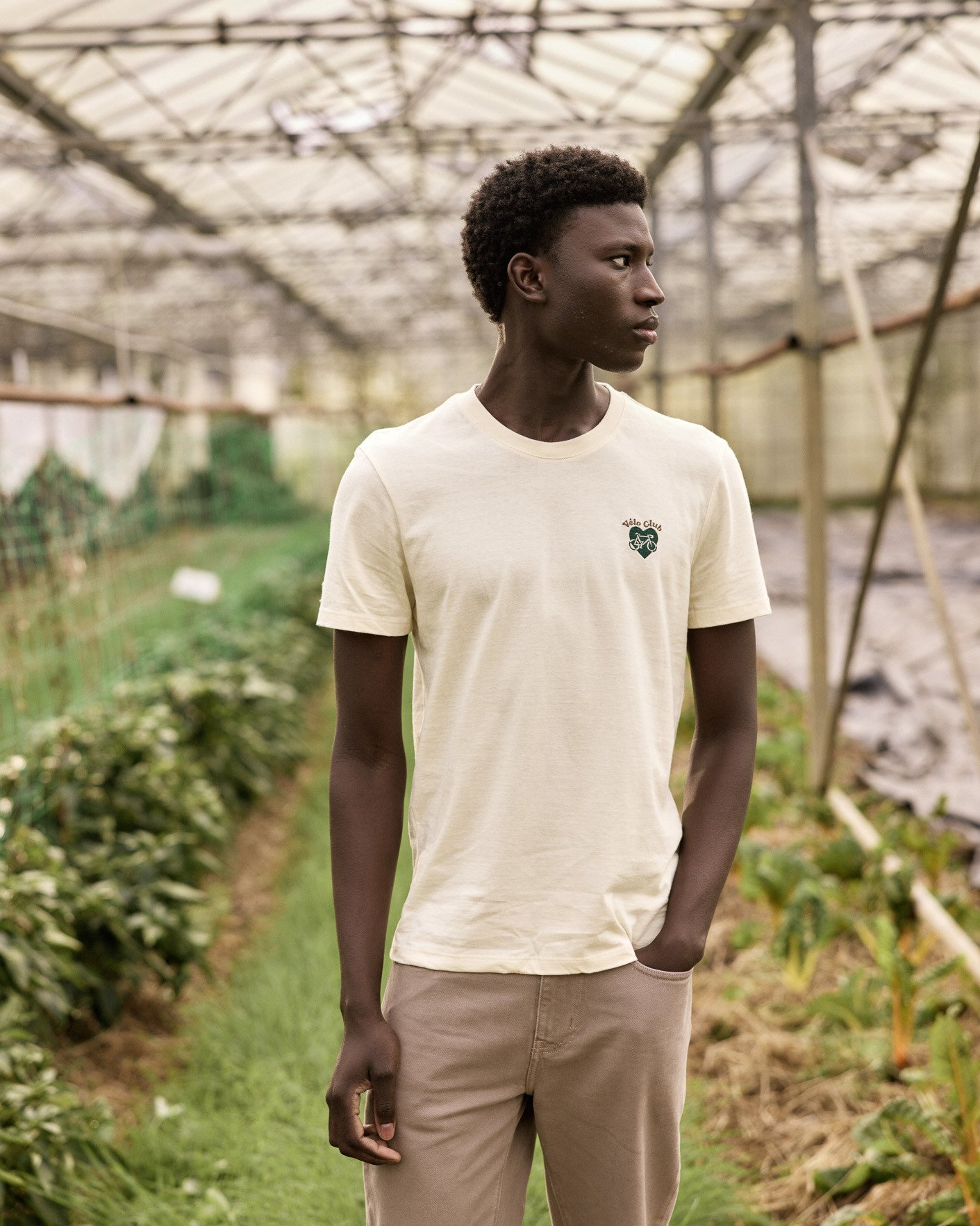 T-shirt écru broderie coeur coton - ARCY