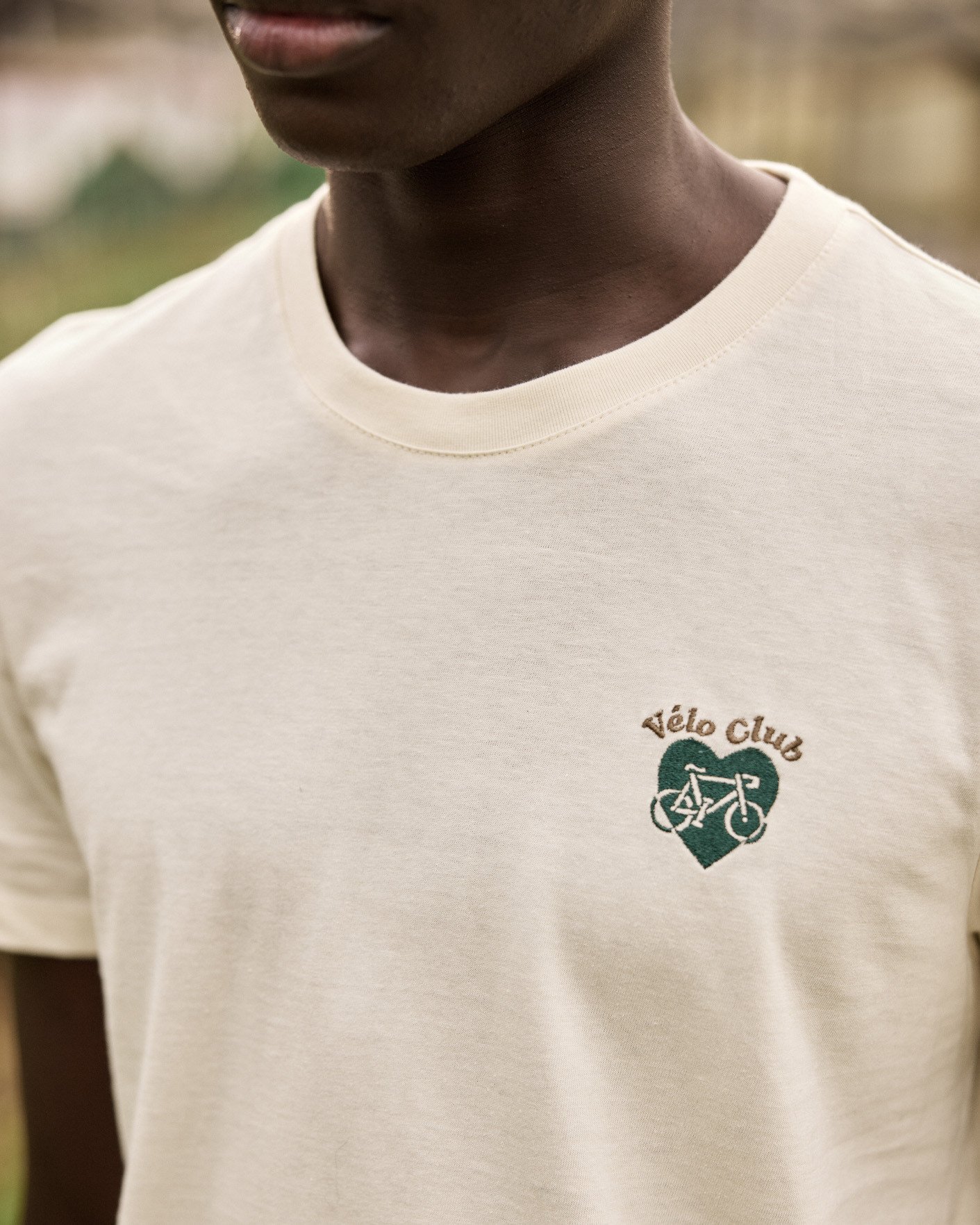 T-shirt écru broderie coeur coton - ARCY