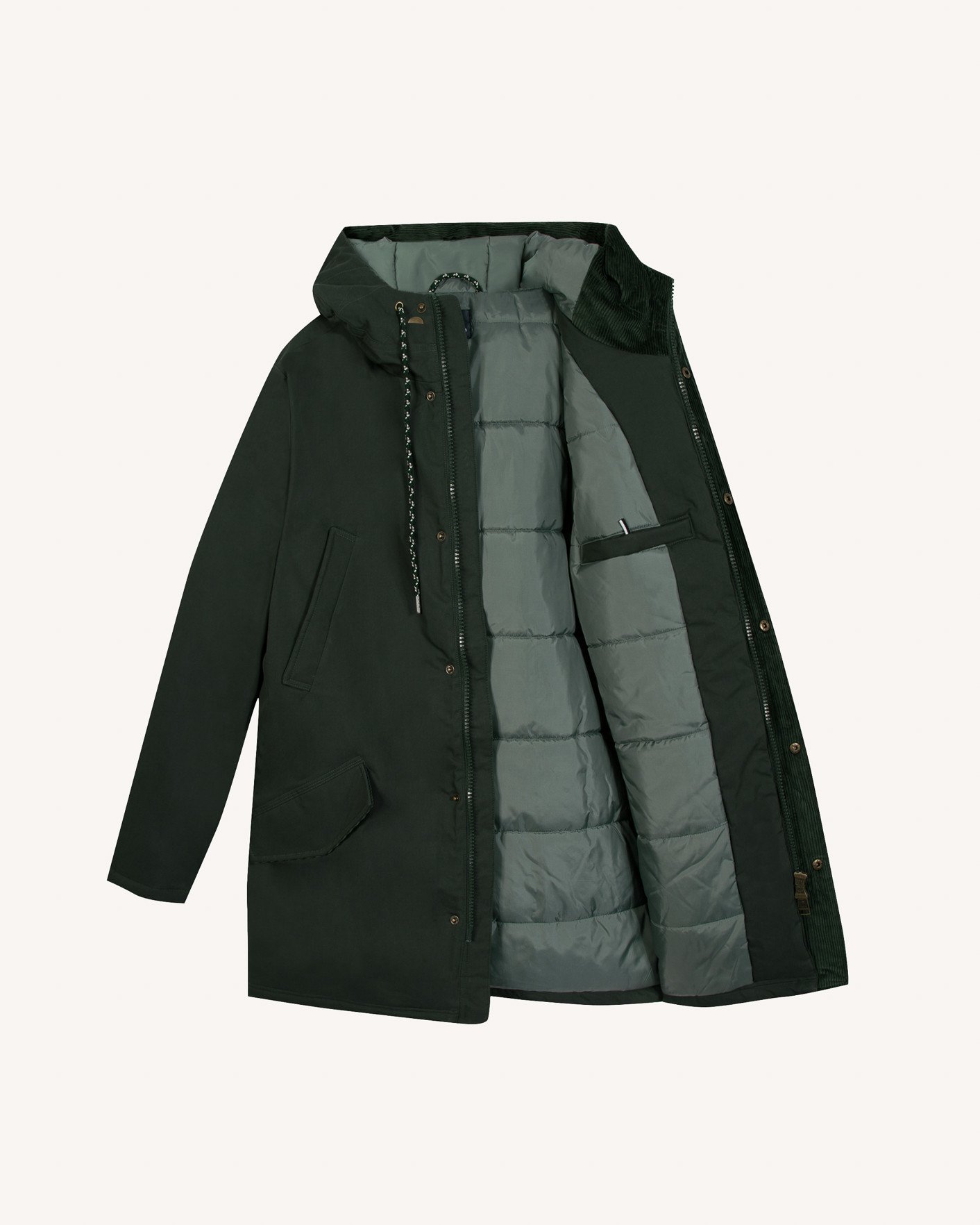 Parka imperméable ultra chaude vert foncé - CHEVERNY