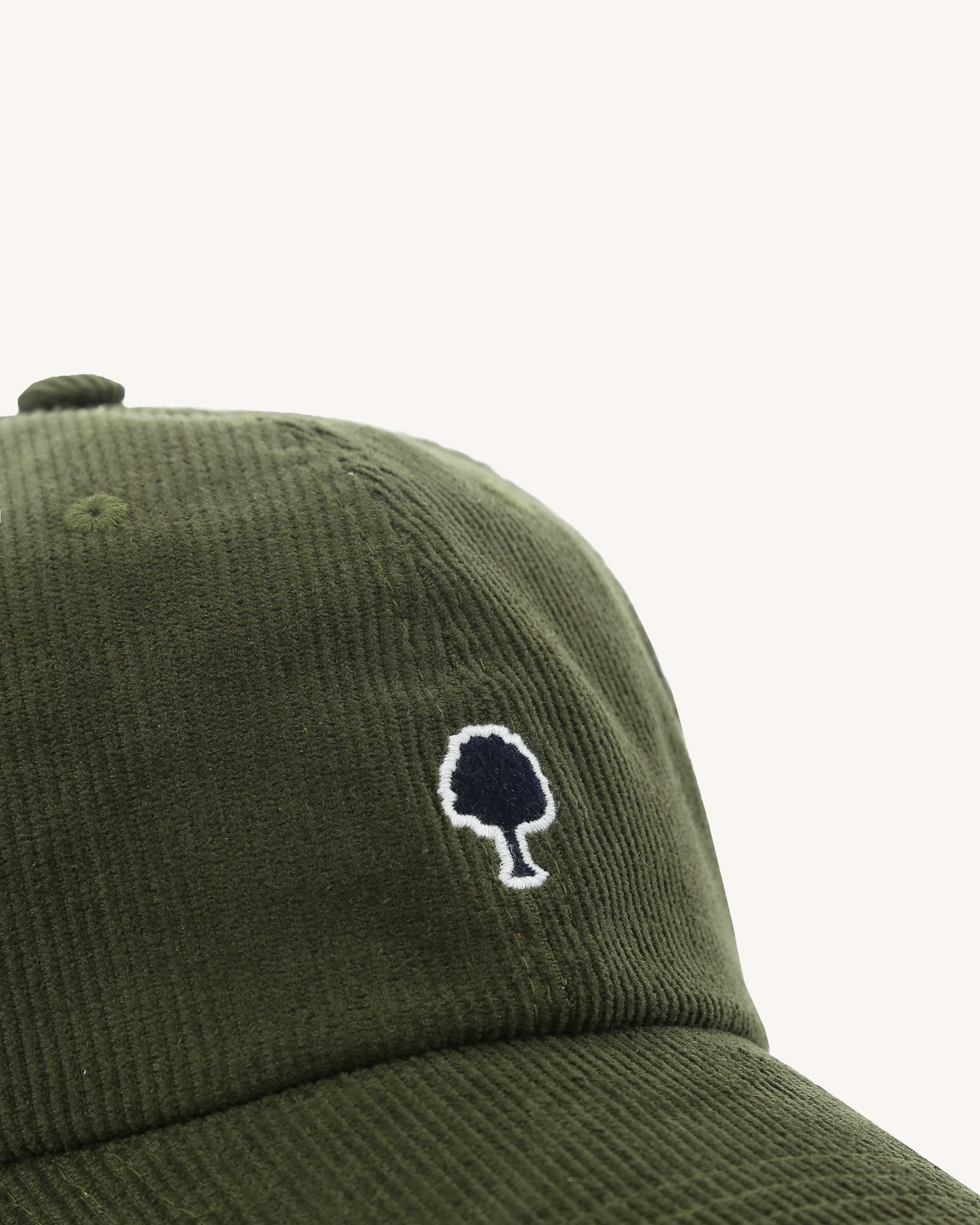 Casquette en velours kaki - CAP