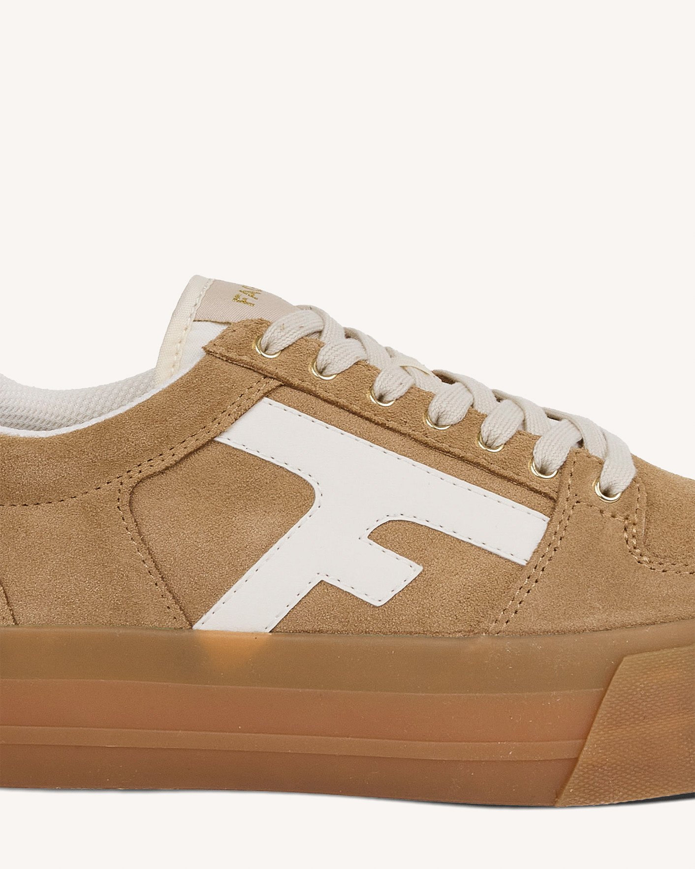 Baskets sable suède - WALNUT PLATFORM