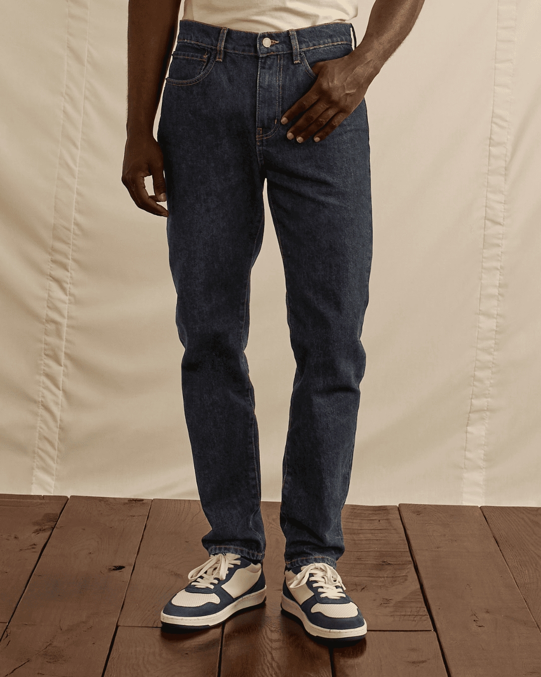 Jean fuselé denim brut - TAPERED