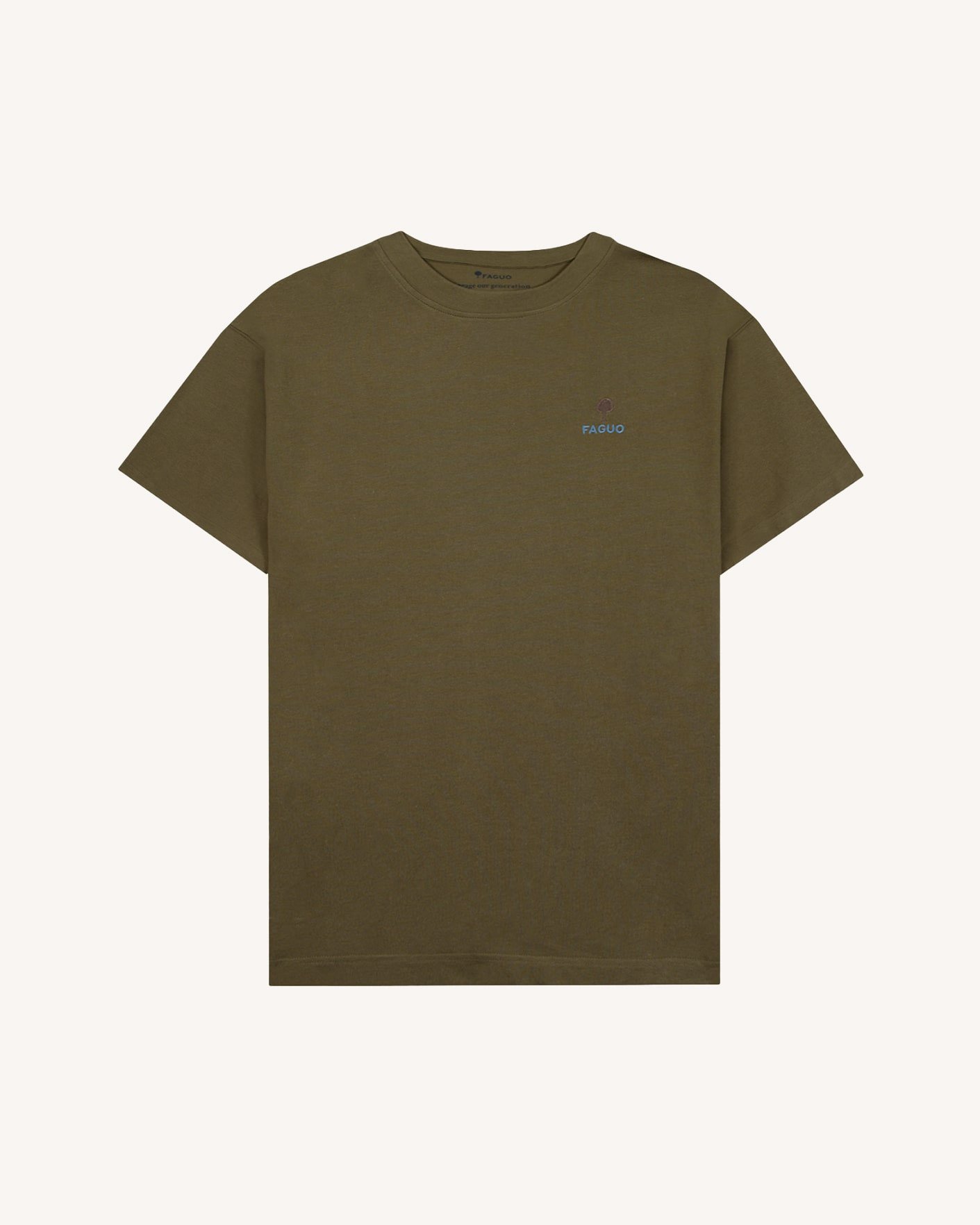 T-shirt vert olive foncé coton - YELLOWSTONE