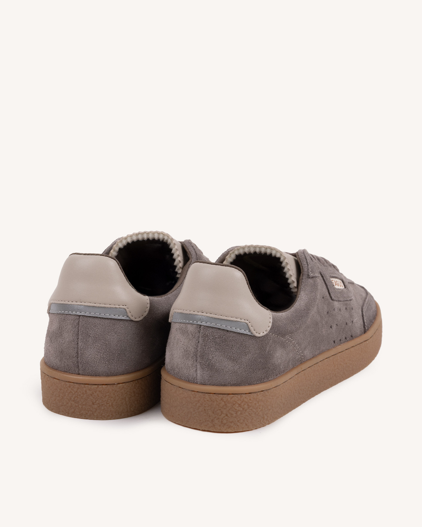 Baskets taupe suède femme - LUMBO