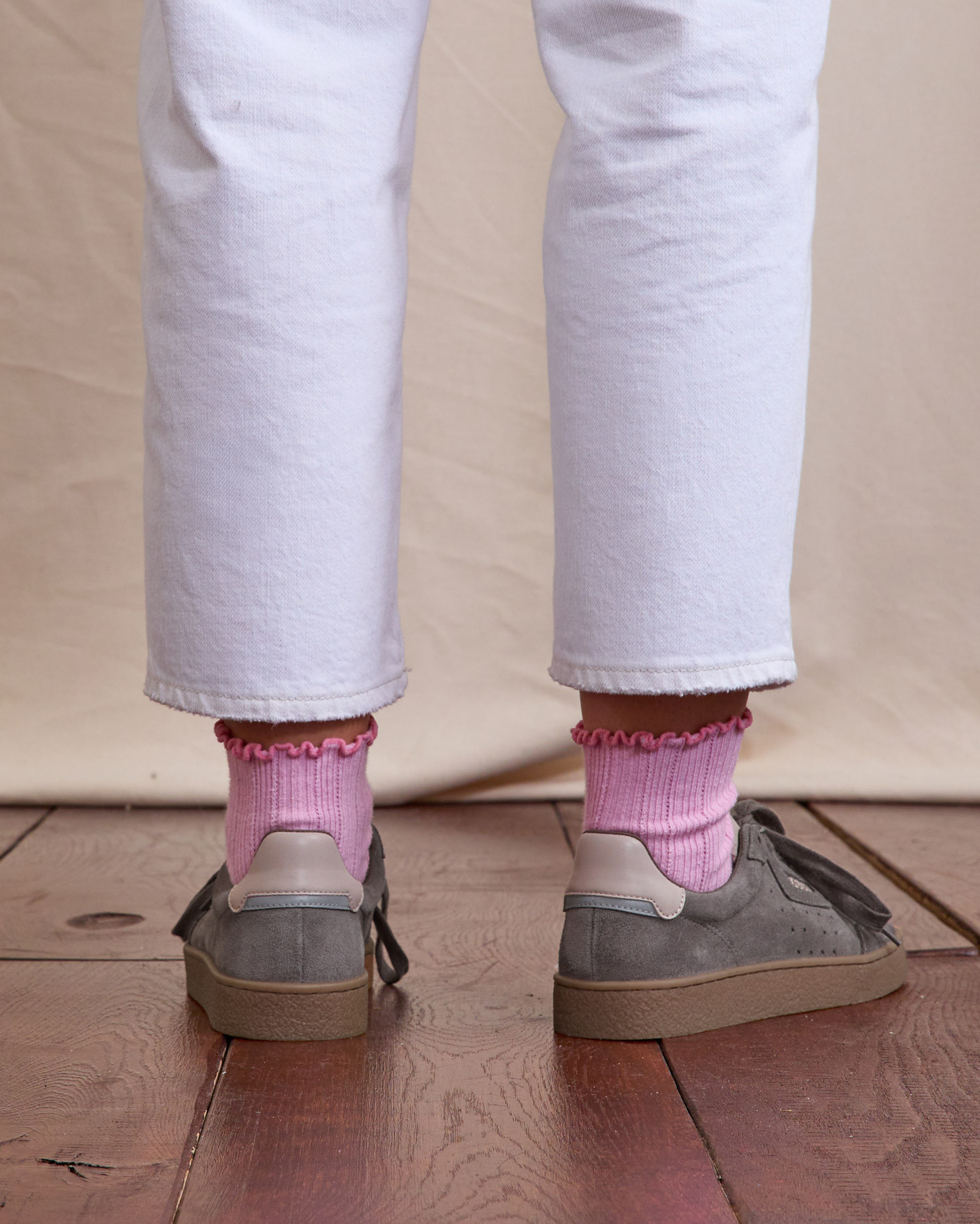 Baskets taupe suède femme - LUMBO