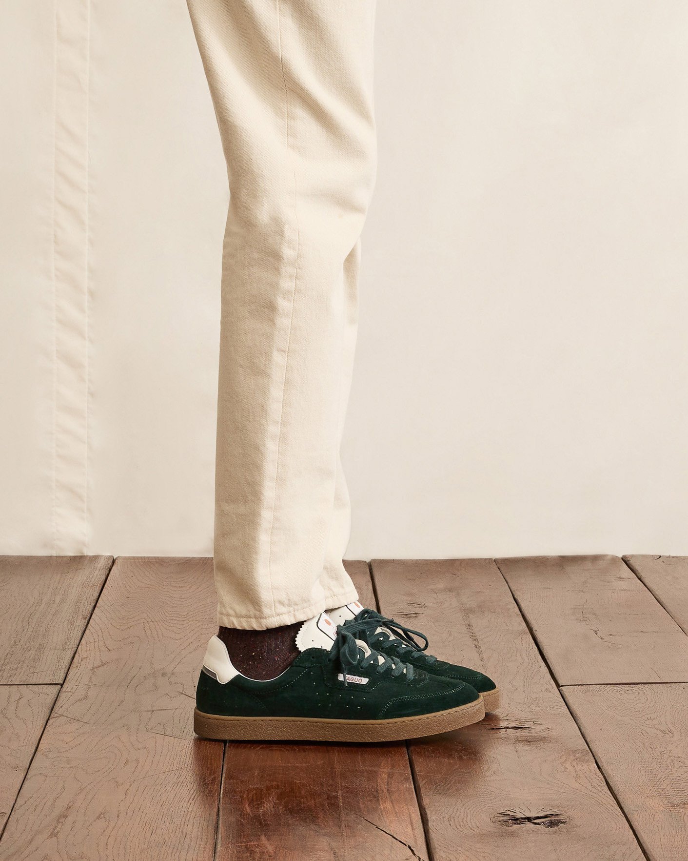 Baskets vert foncé suède - LUMBO