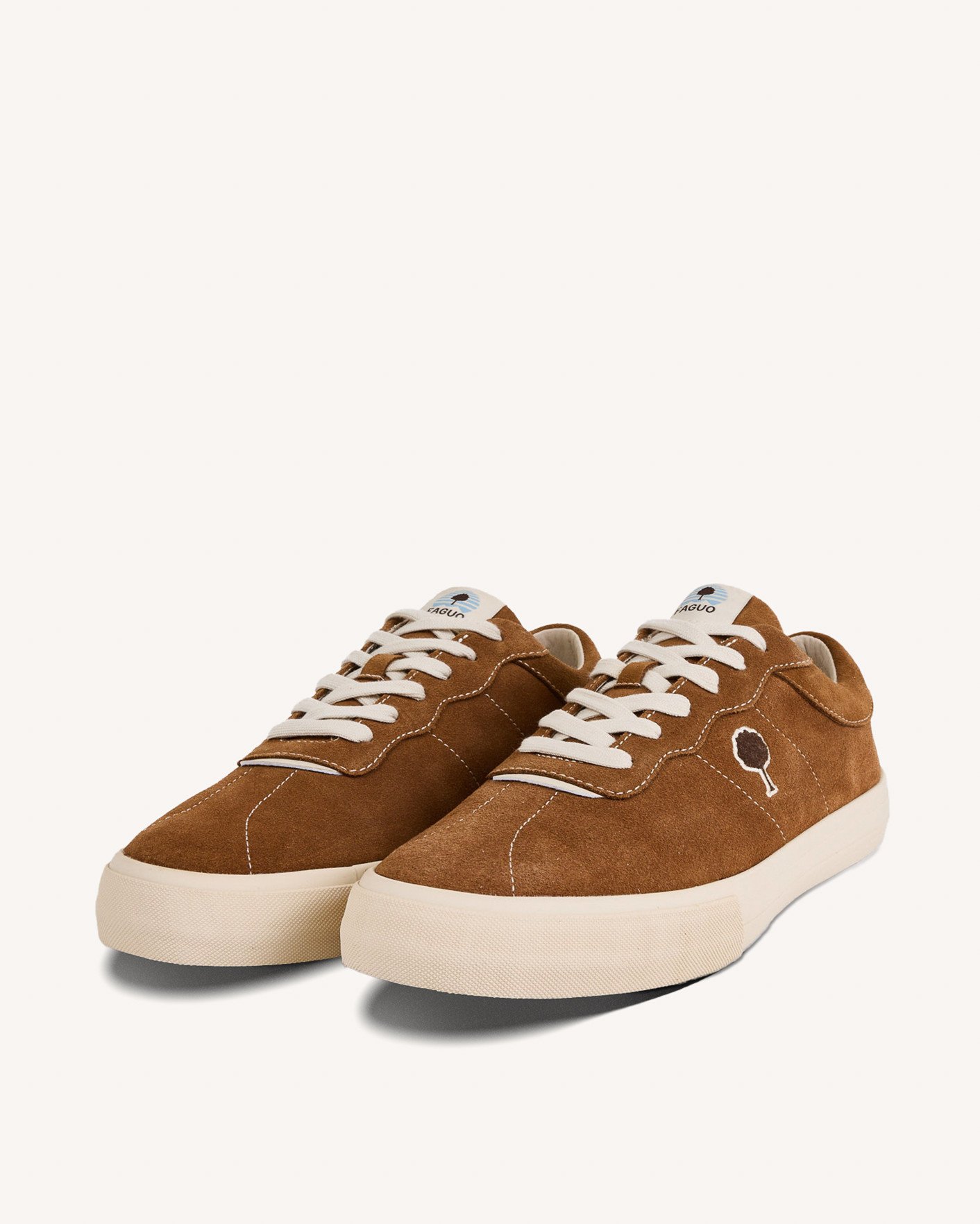 Baskets camels cuir suède - NASHI