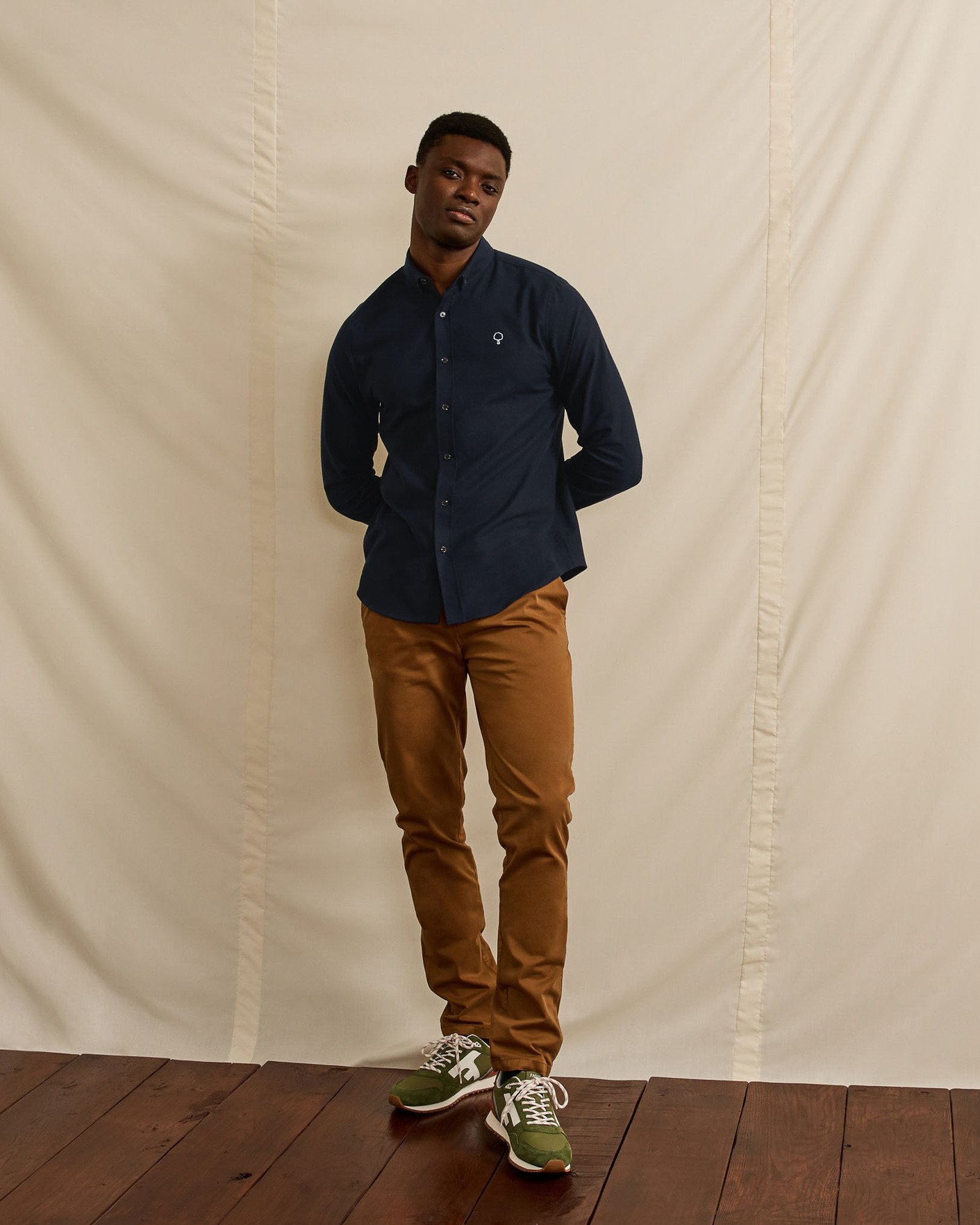 Chemise bleu nuit coton - IVOY