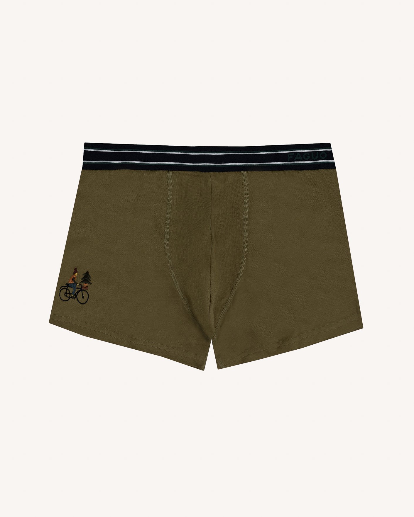Lot de boxers x3 olive & kaki - BOXER