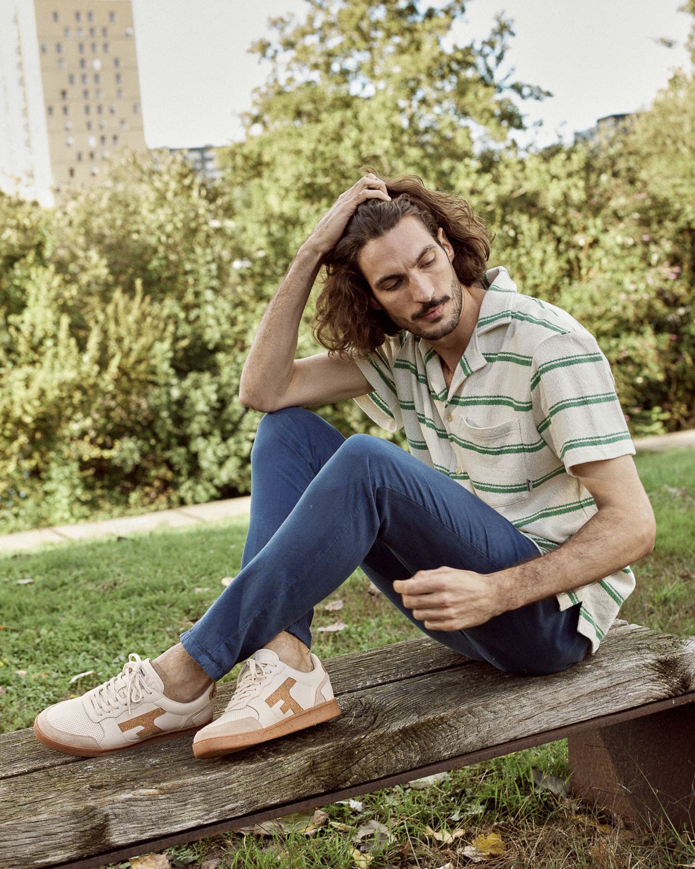 Baskets écrues & liège cuir - HAZEL