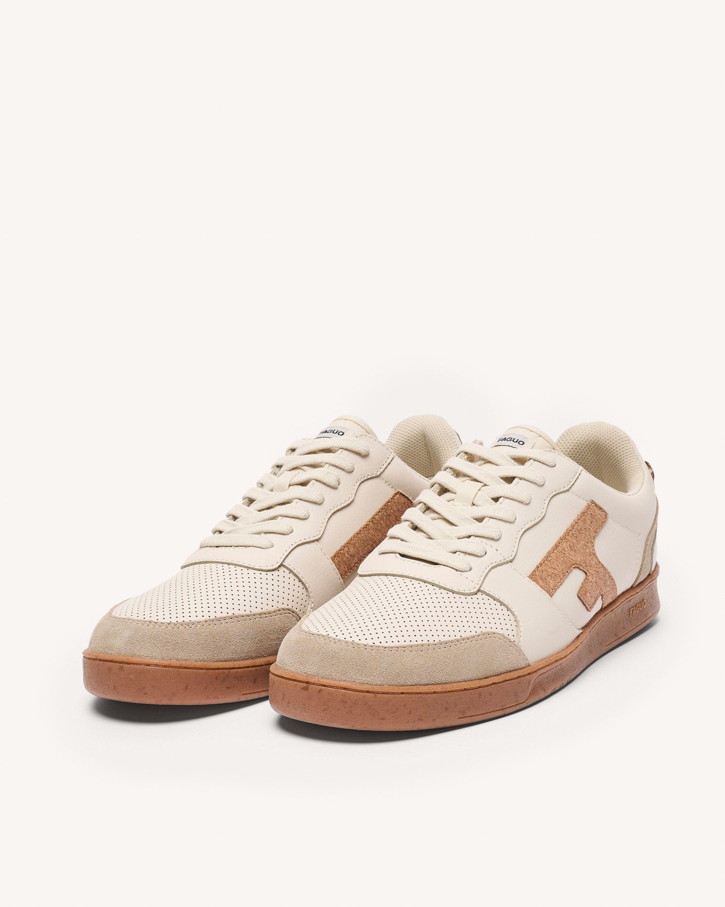 Baskets écrues & liège cuir - HAZEL