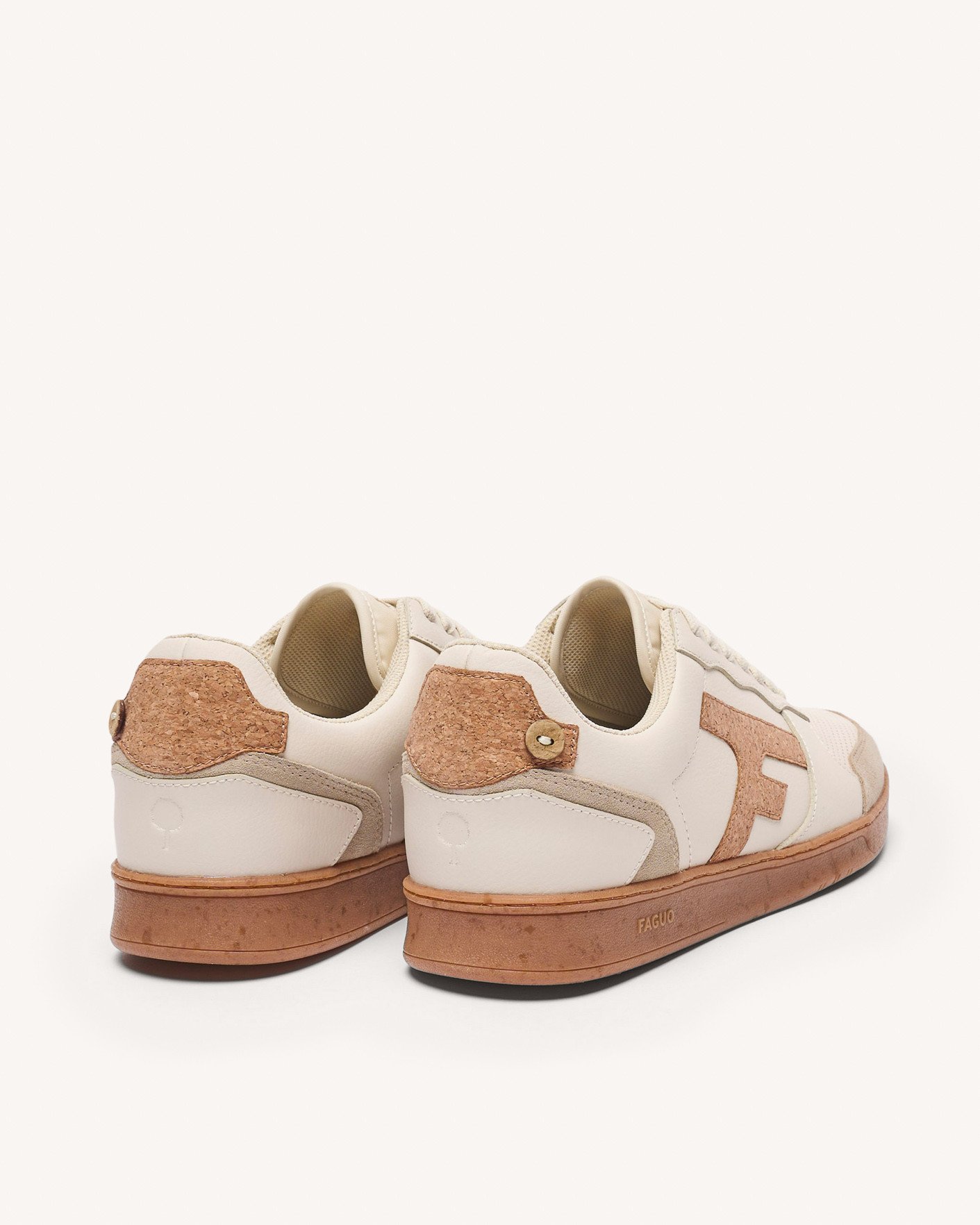 Baskets écrues & liège cuir - HAZEL