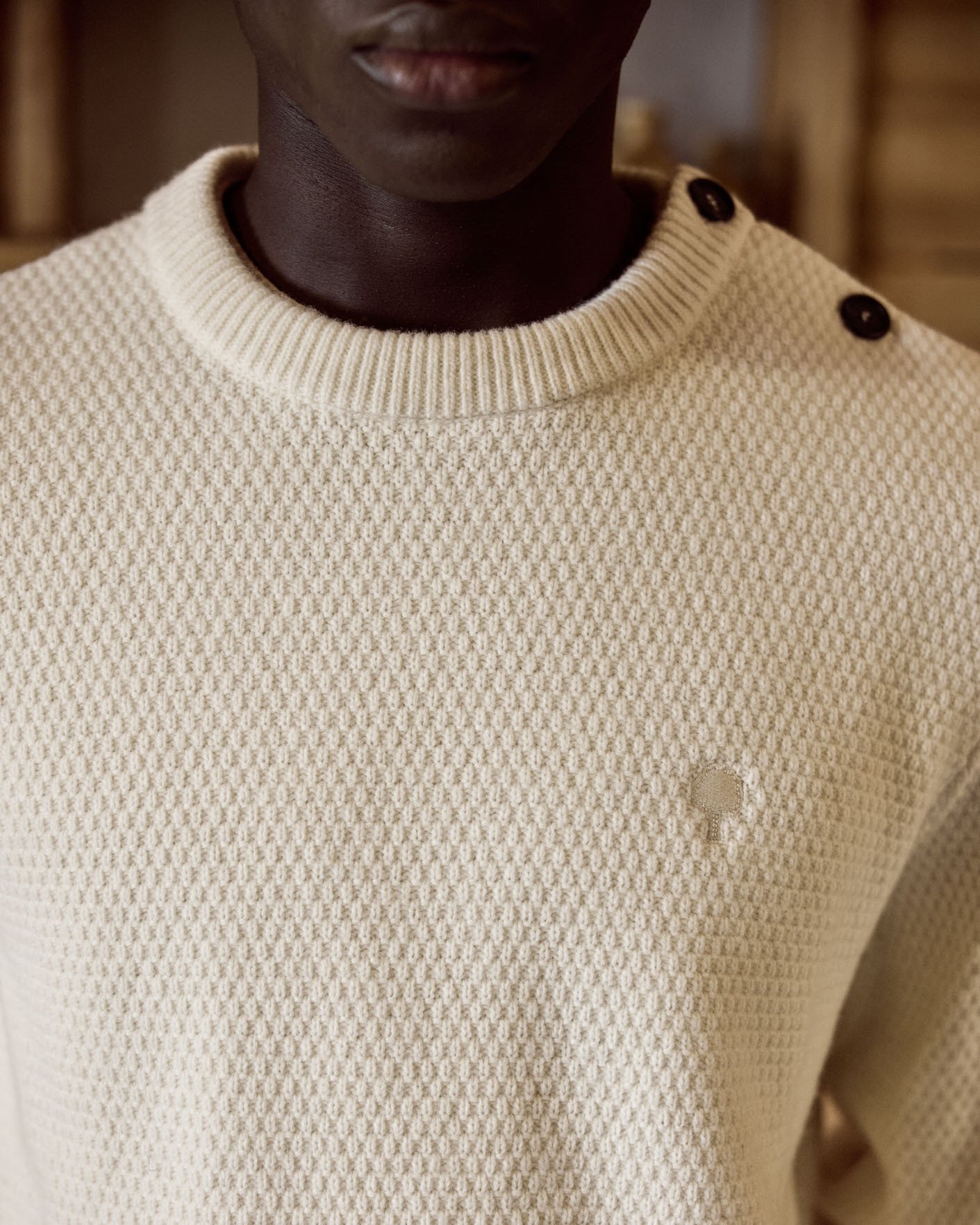 Pull en laine écru - LUCIO