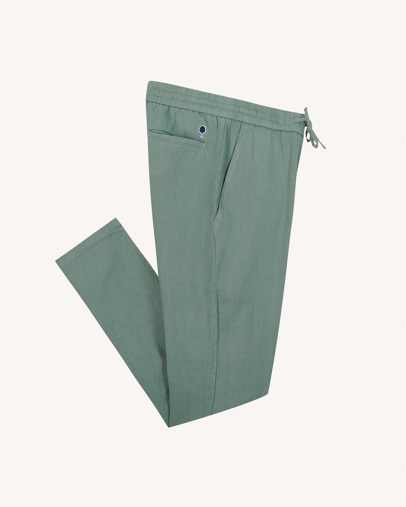 Pantalon lin vert d'eau - DREUILLE