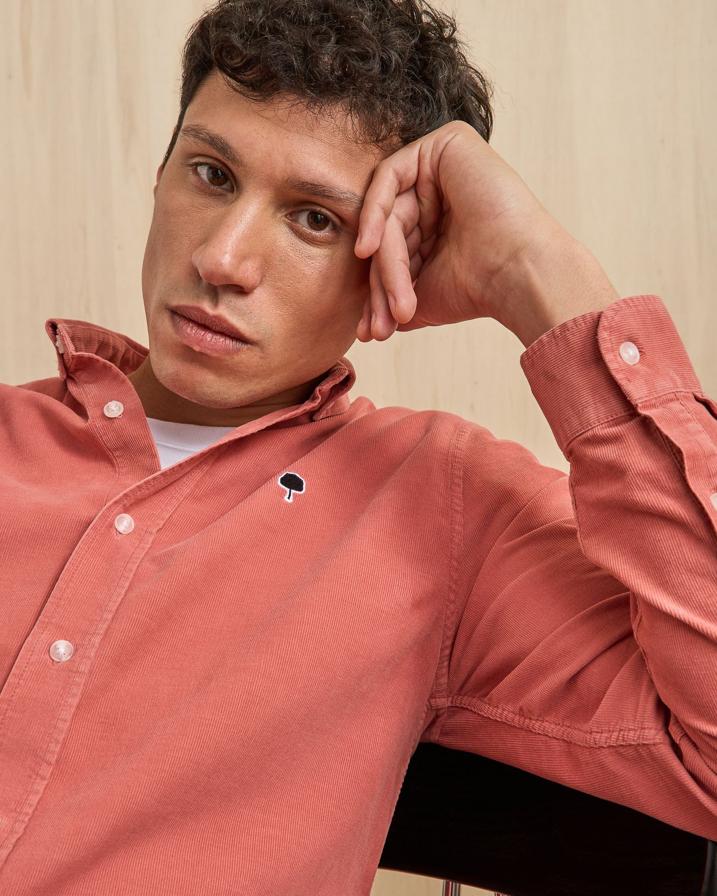 Chemise en velours rose - IVOY