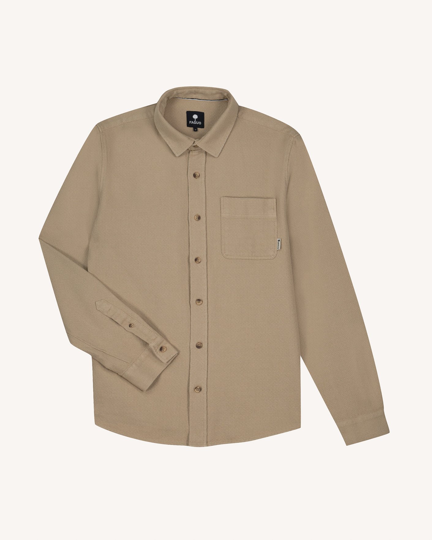 Surchemise velours beige - SIGNY