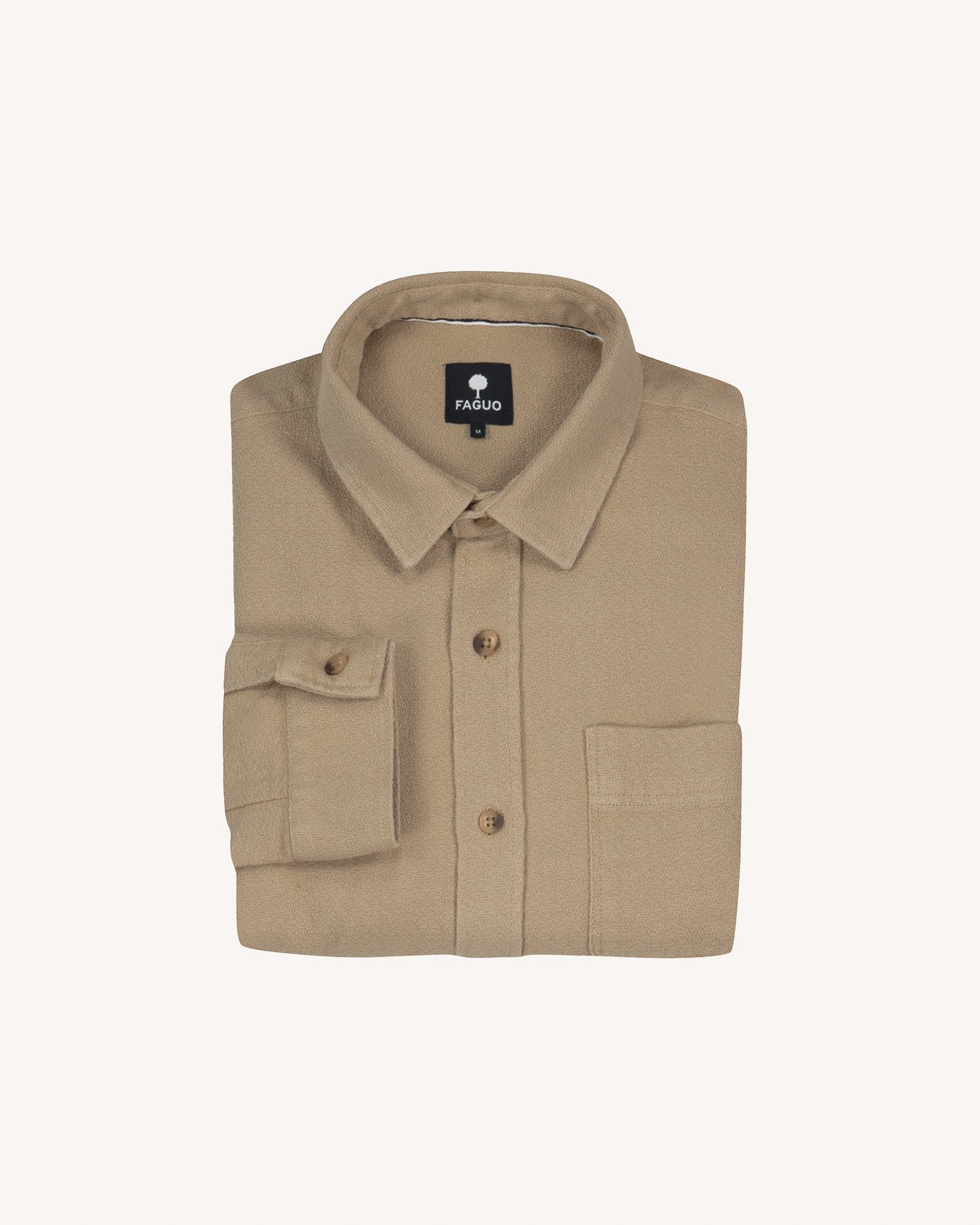 Surchemise velours beige - SIGNY