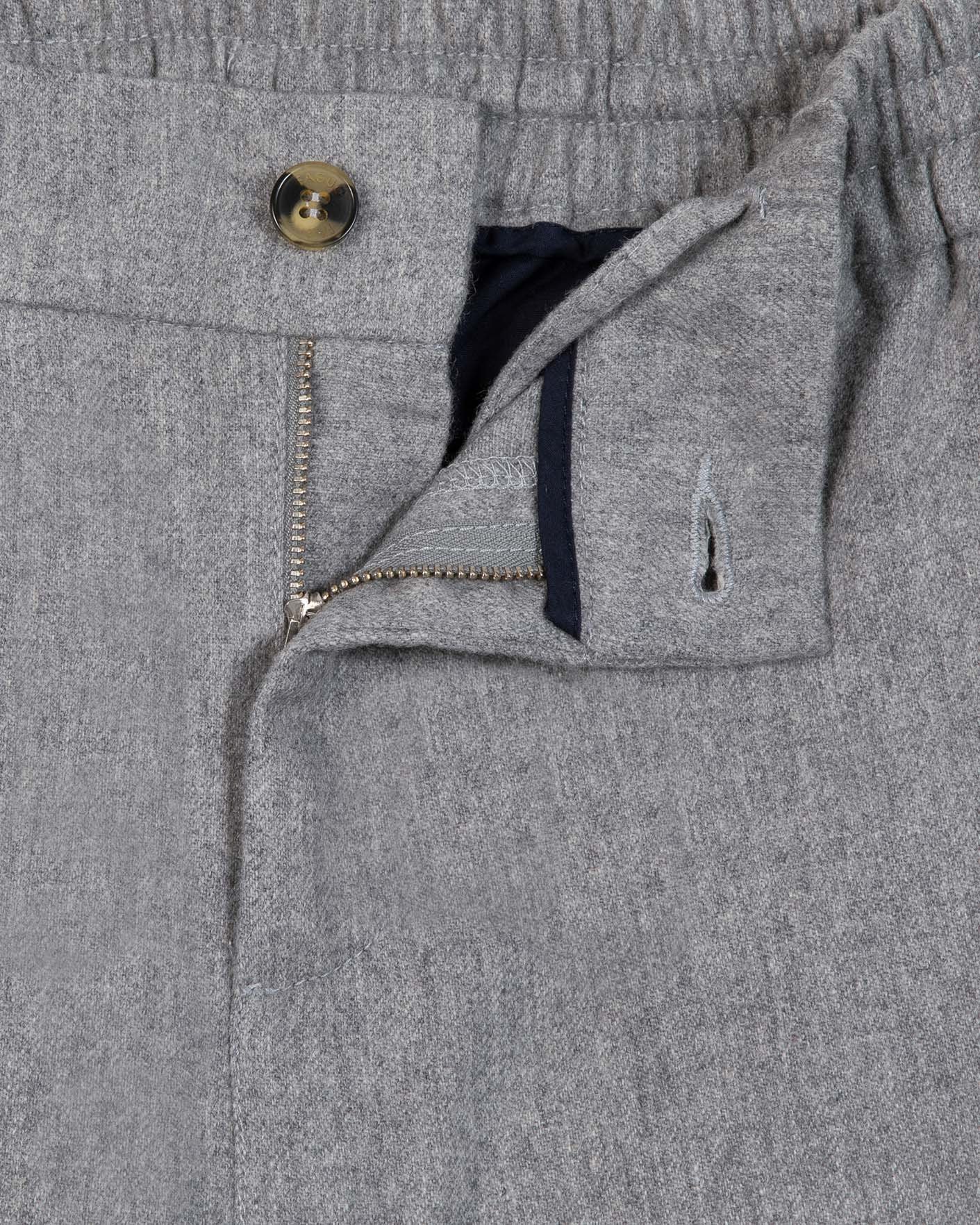 Pantalon gris chiné laine - DREUILLE