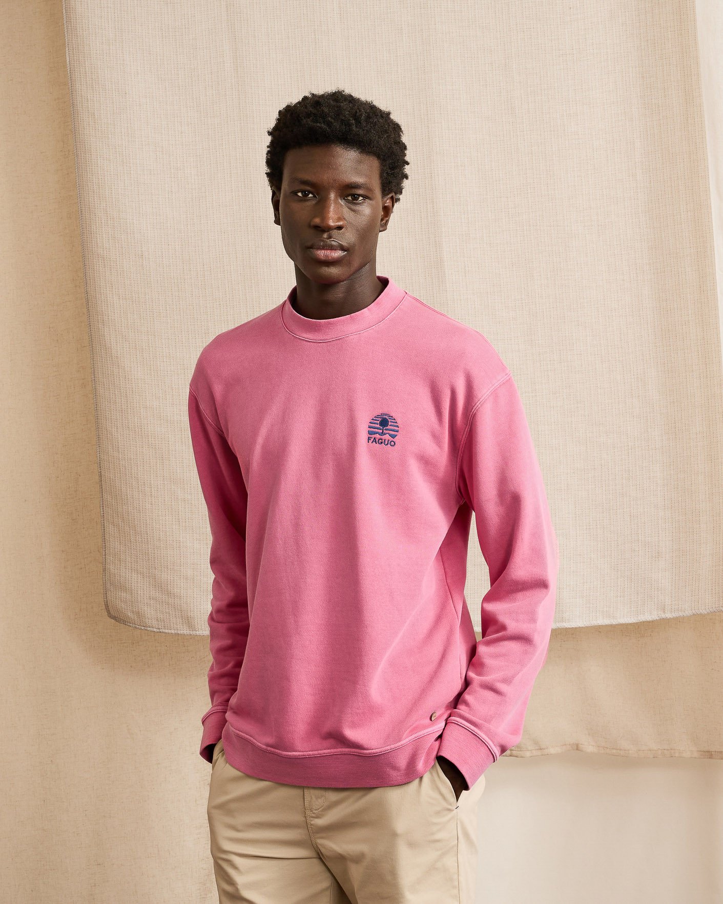Sweat col rond oversize rose - FANGO