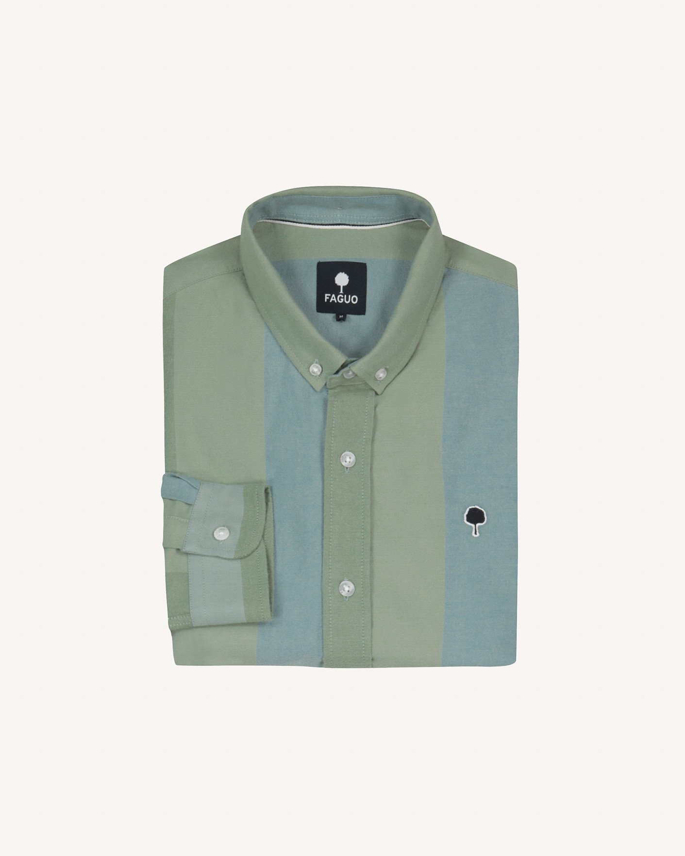 Chemise vert clair coton - IVOY