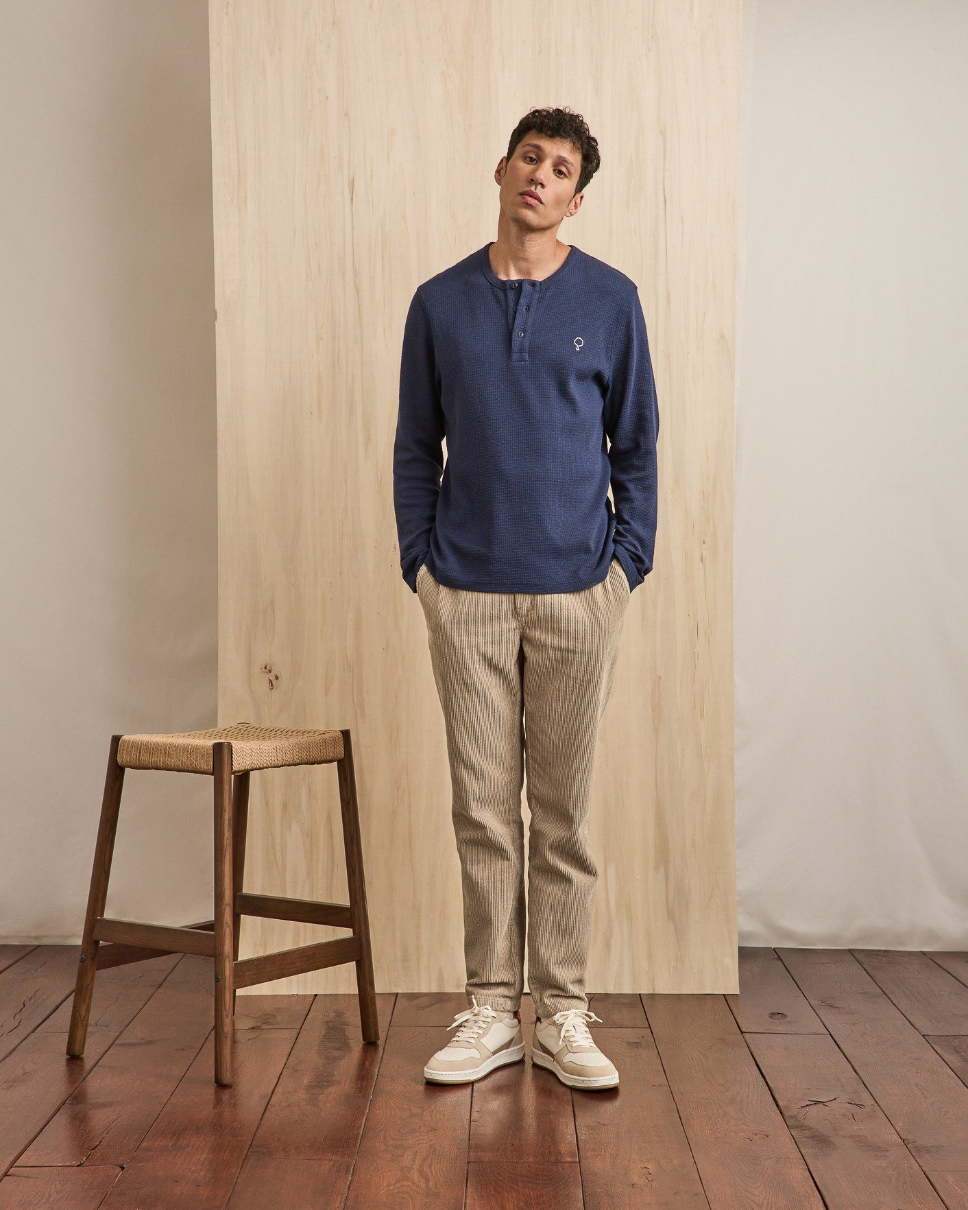 Pantalon coton beige clair - DREUILLE