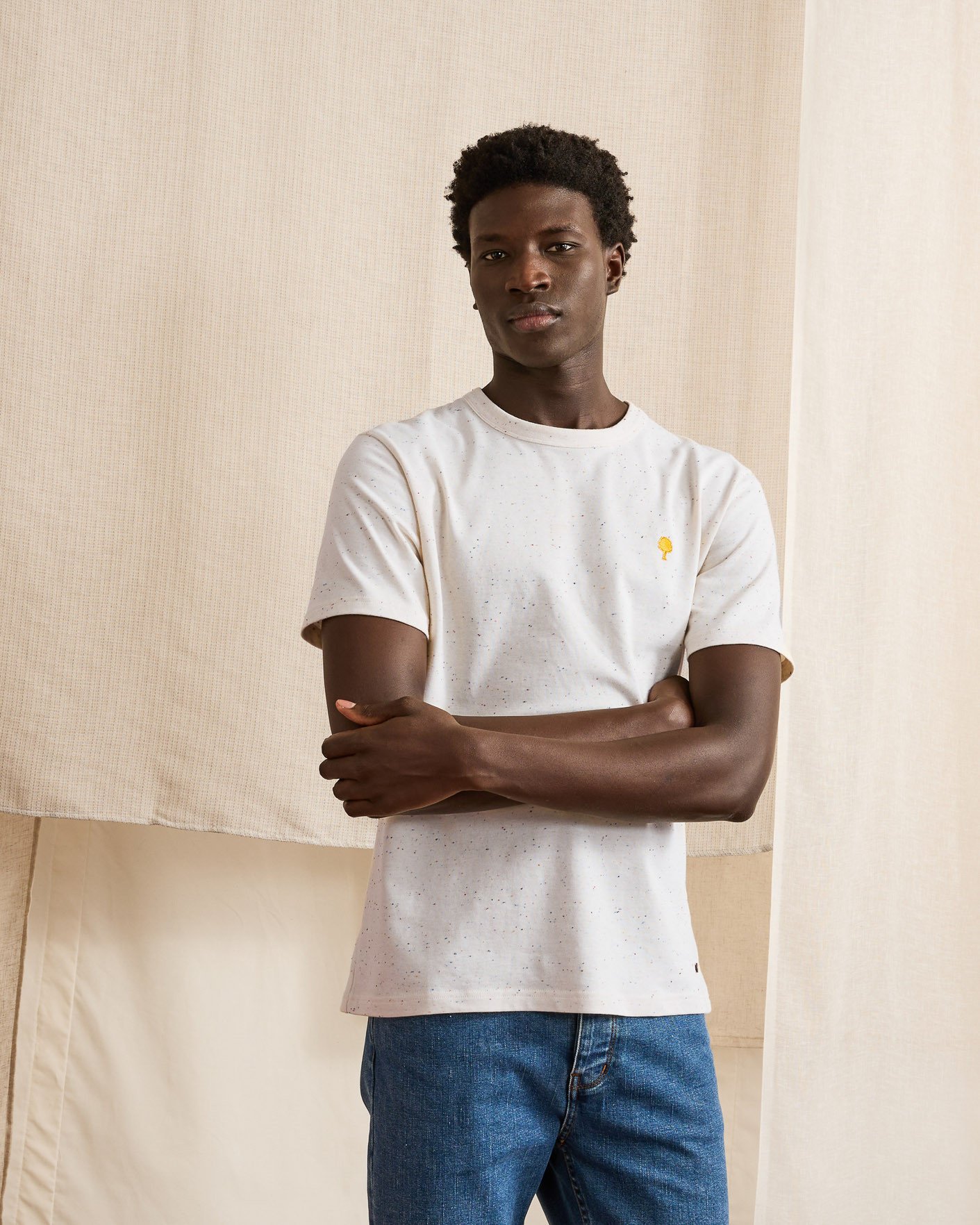 T-shirt blanc coton - LUGNY