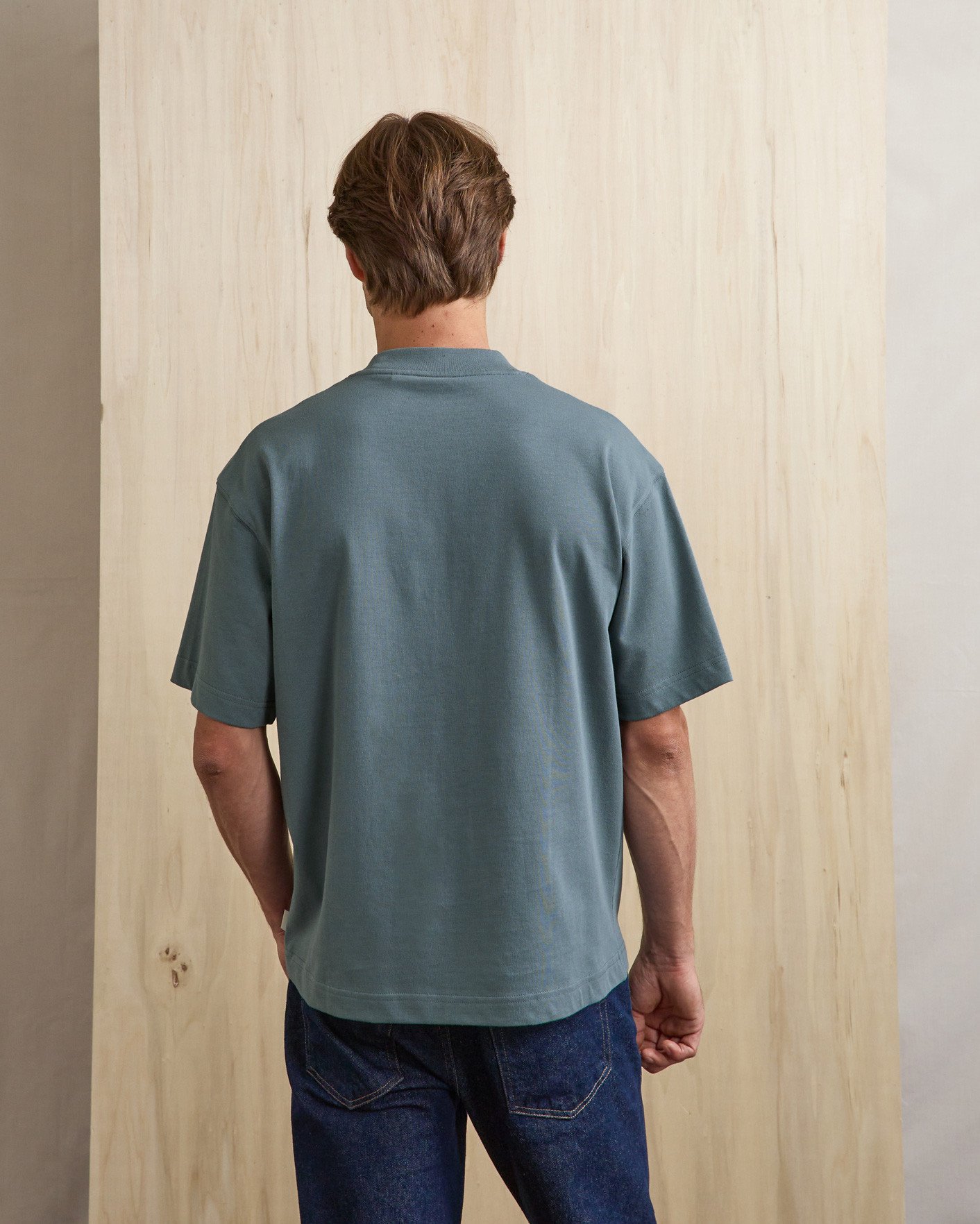 T-shirt bleu jean coton - YELLOWSTONE