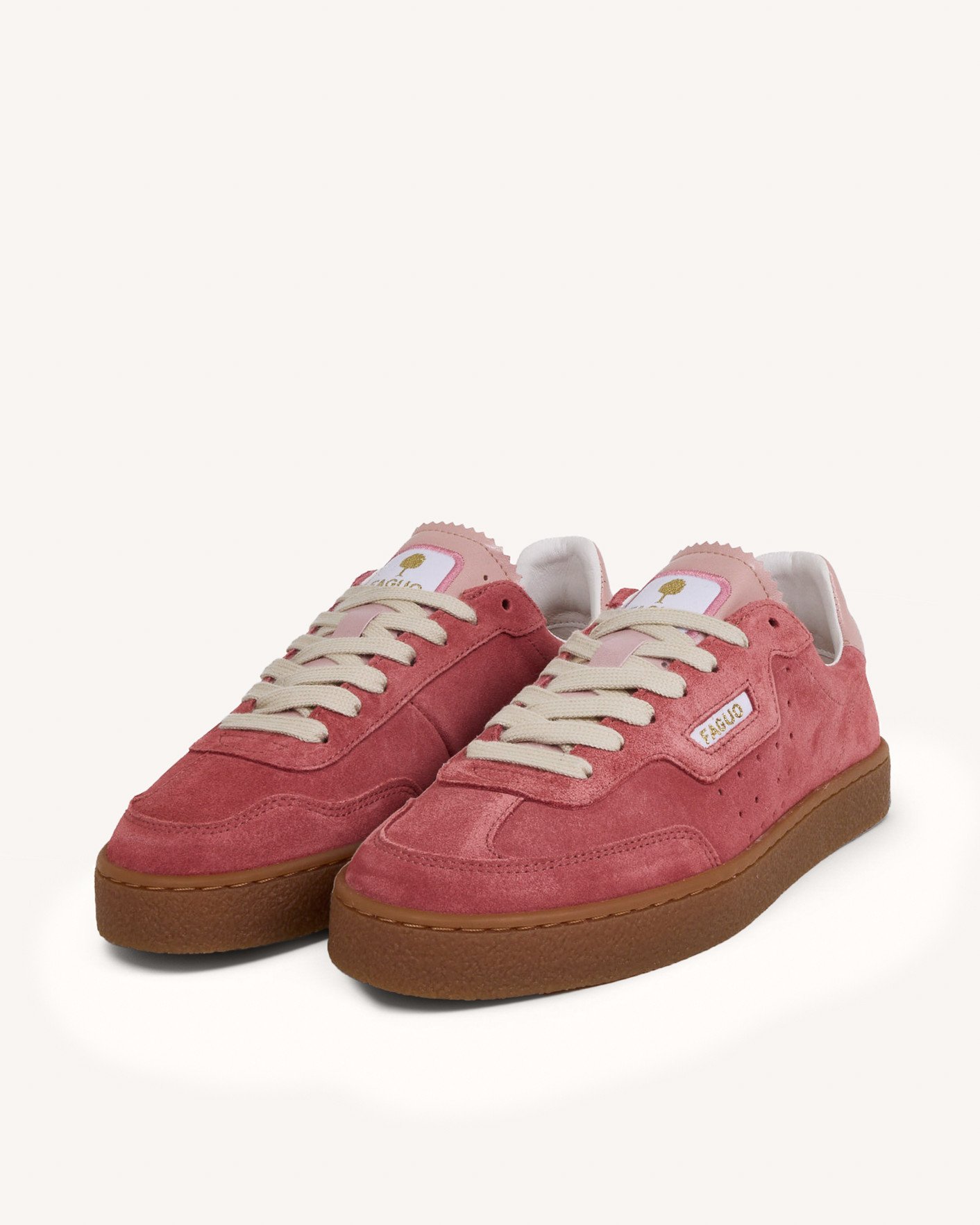 Baskets roses suède - LUMBO