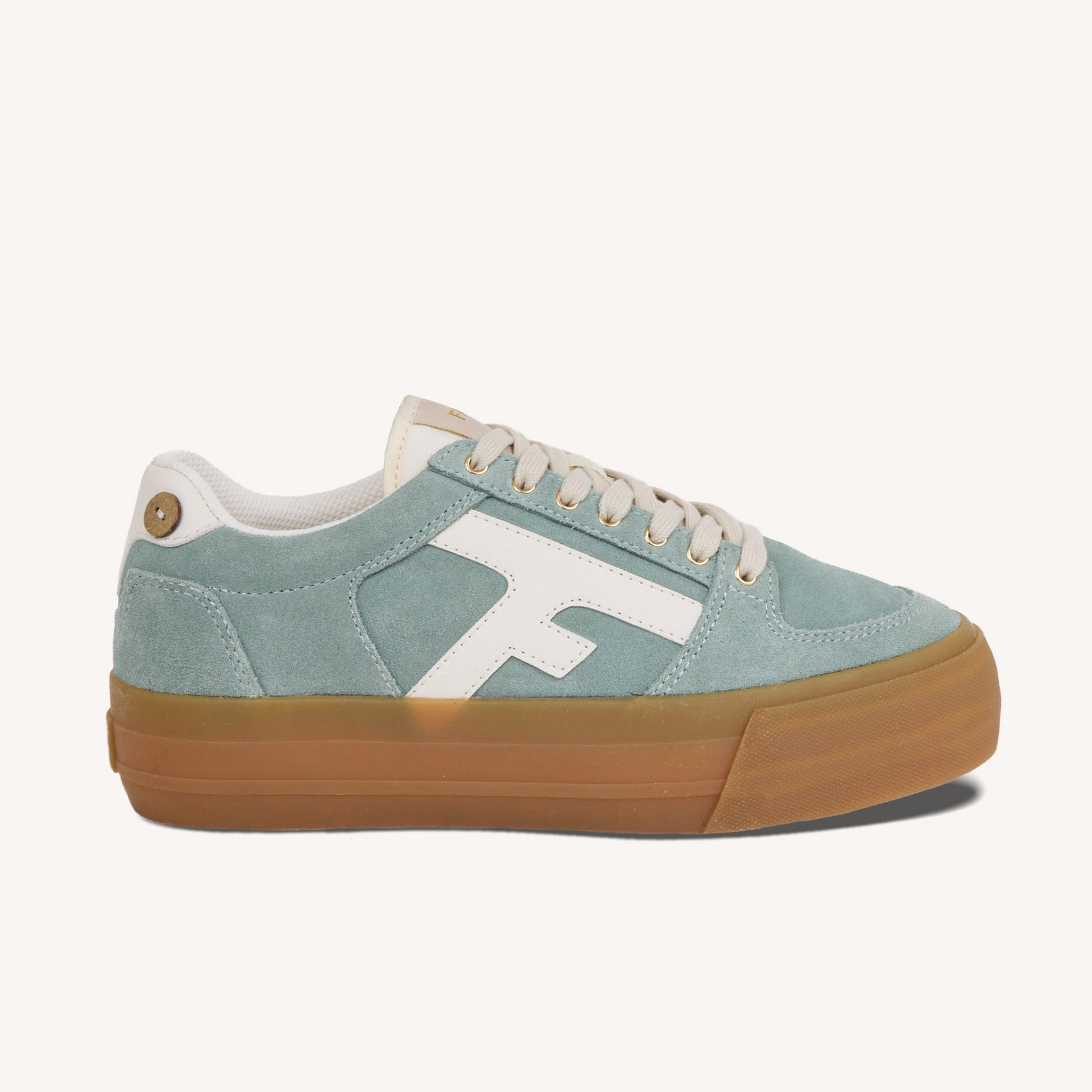 Baskets bleues suède - WALNUT PLATFORM