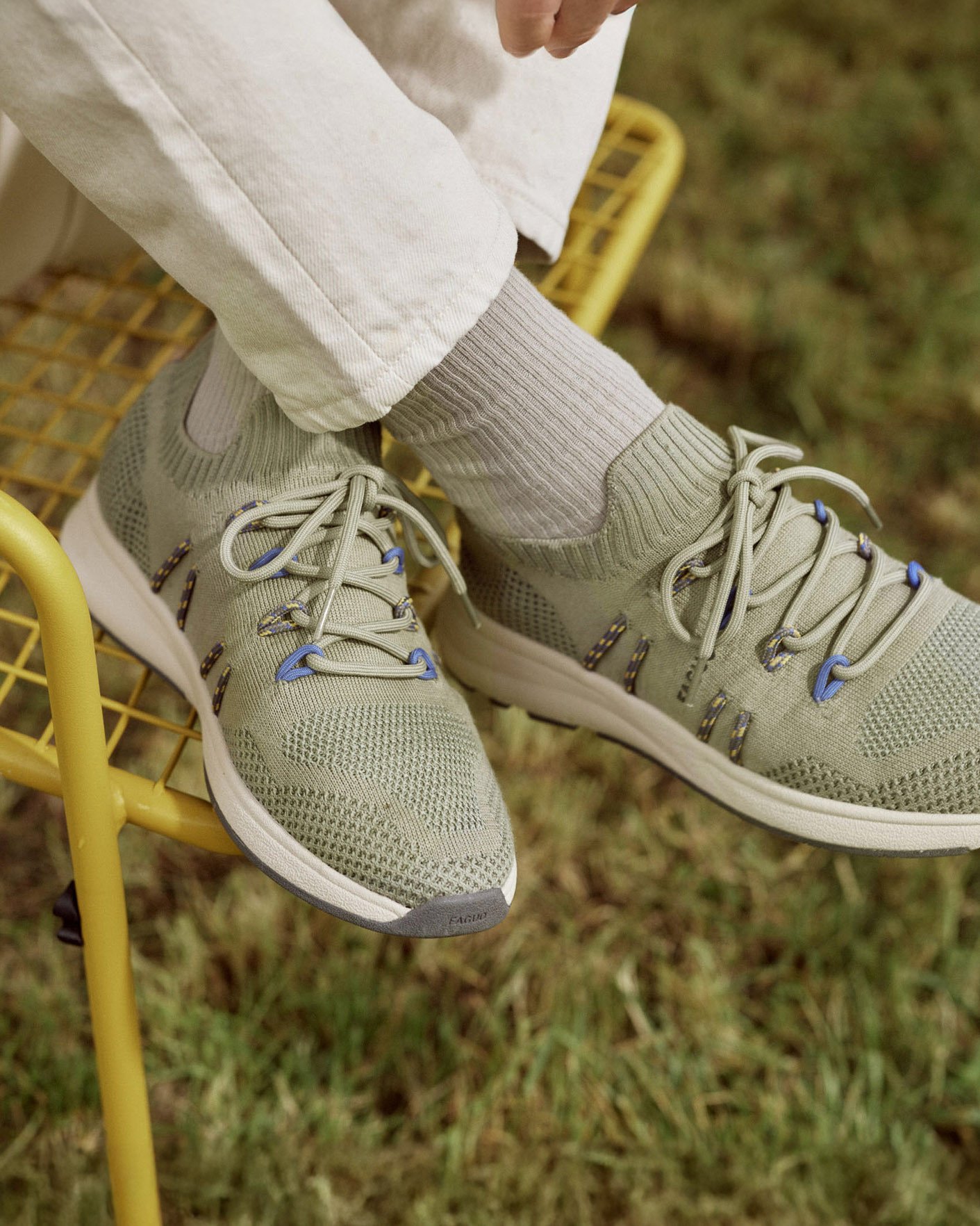 Baskets kaki clair tencel - HEARTWOOD