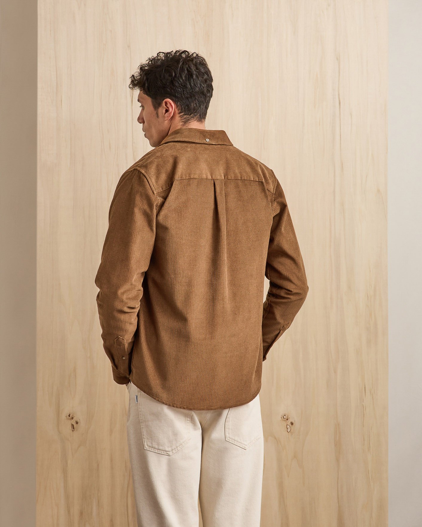 Surchemise velours camel - SIGNY