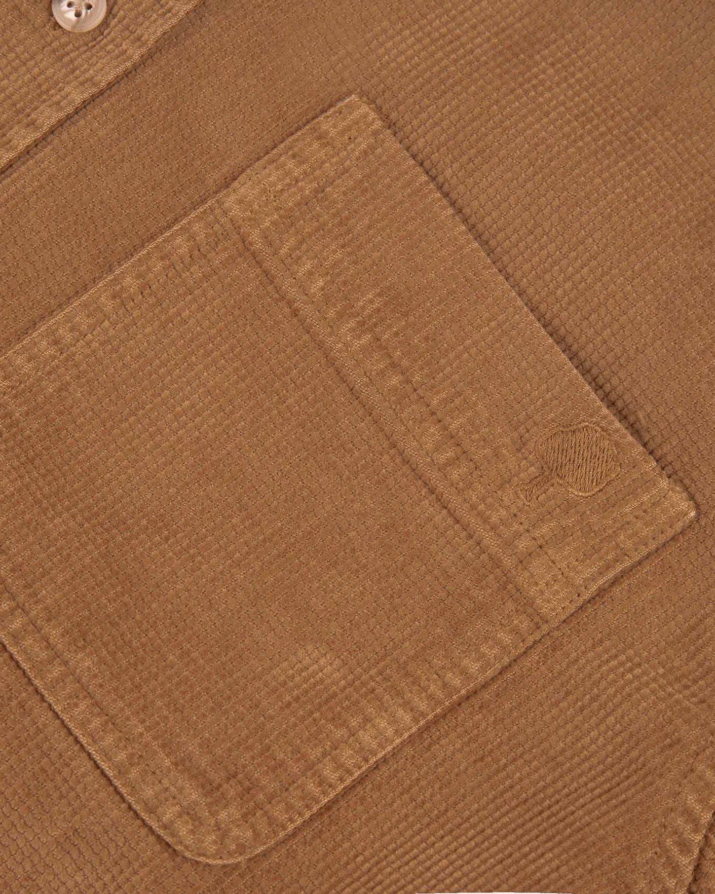 Surchemise velours camel - SIGNY