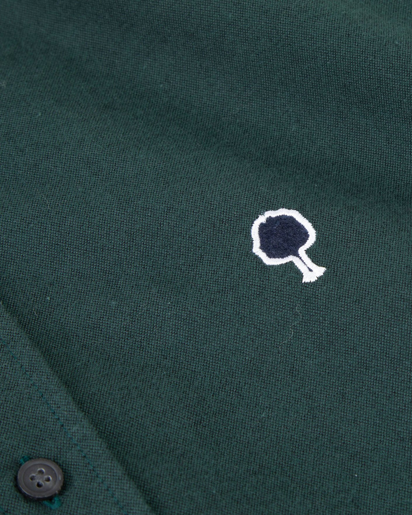 Chemise vert foncé coton - IVOY