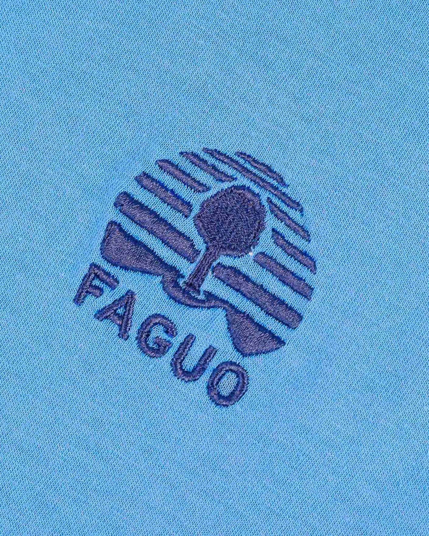 T-shirt bleu azur coton - LUGNY