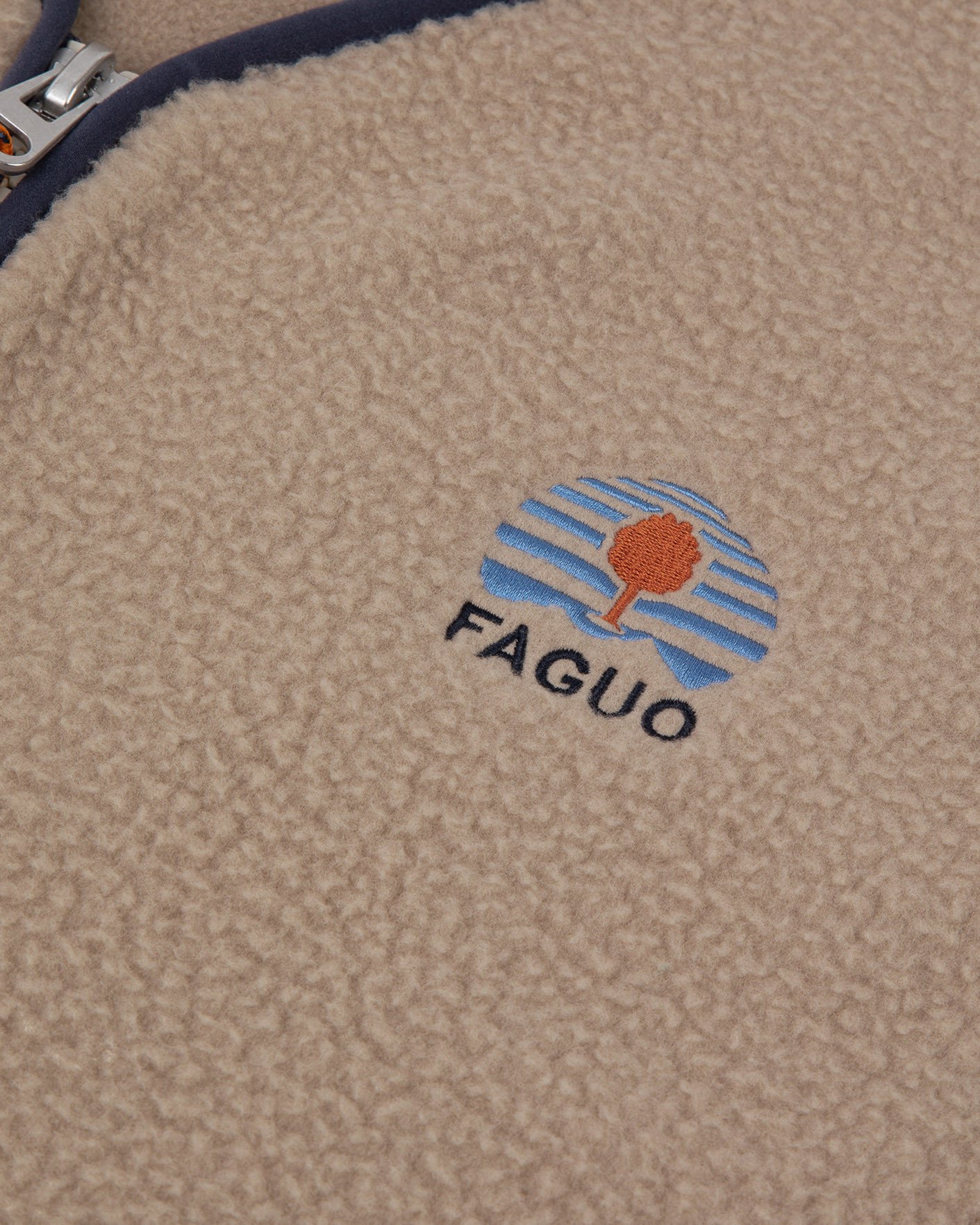 Veste sans manches beige & bleue - TEILLAY